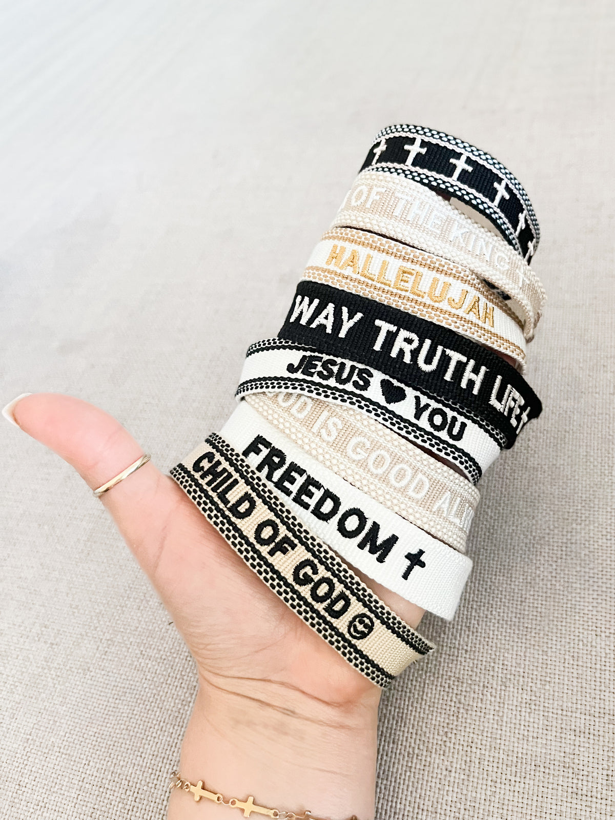 Words of God Woven Bracelet