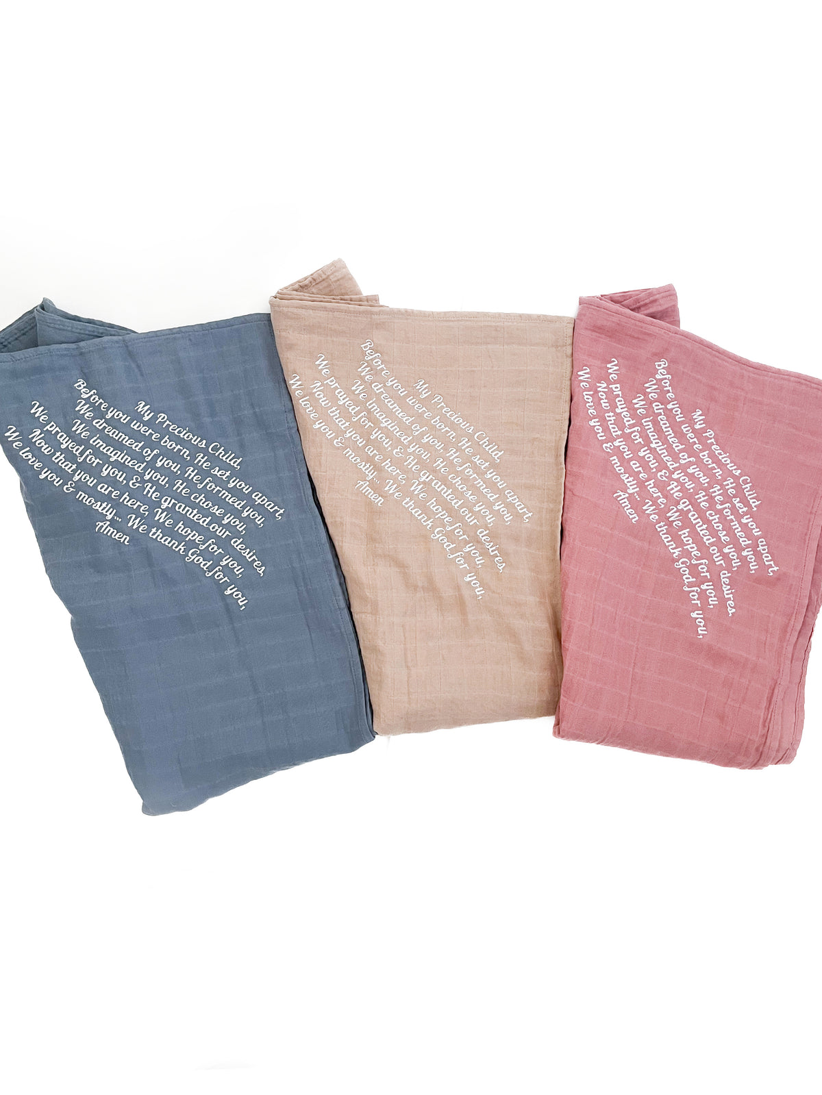 My Precious Child Embroidered Swaddle Blanket