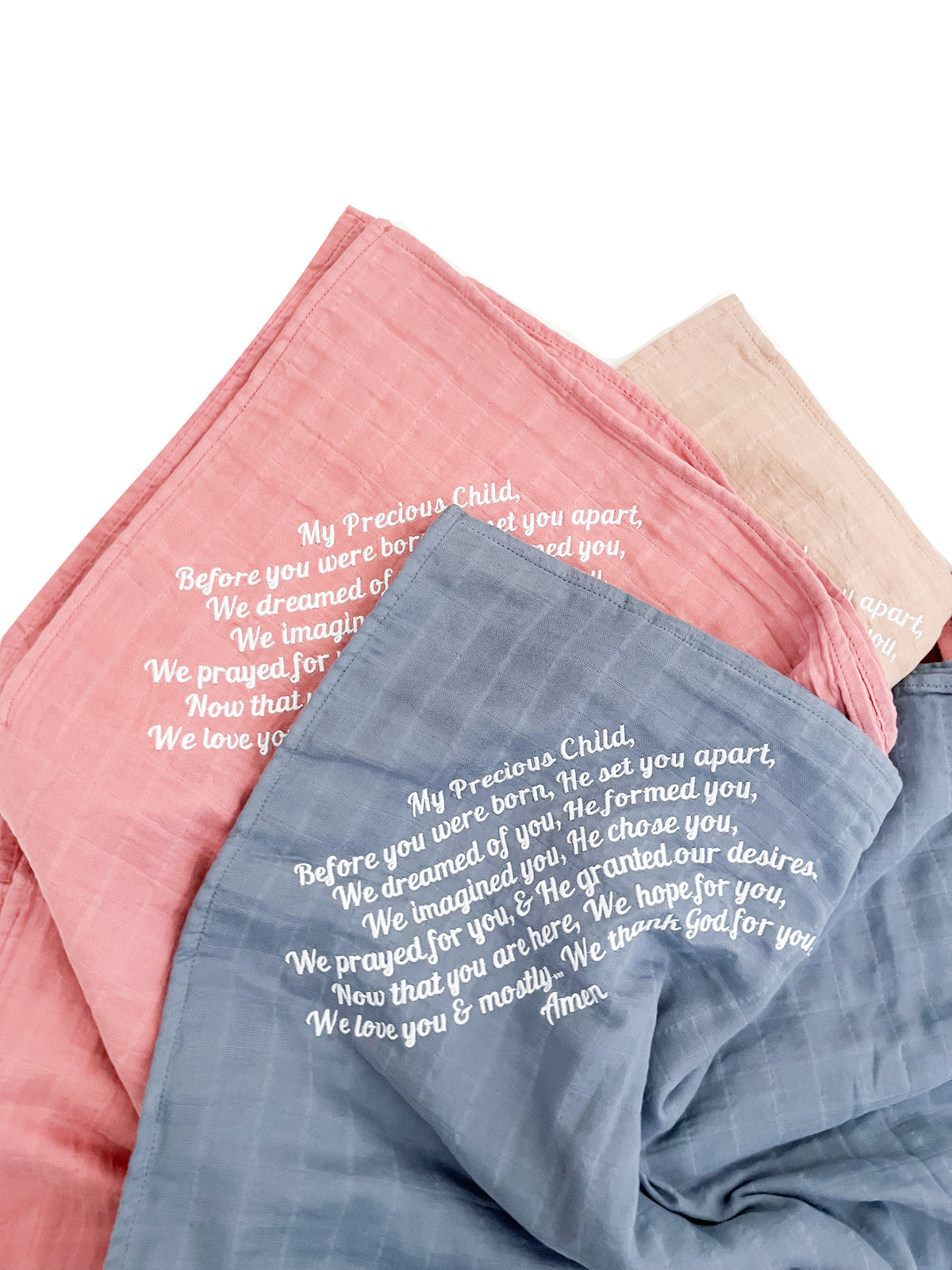 My Precious Child Embroidered Swaddle Blanket