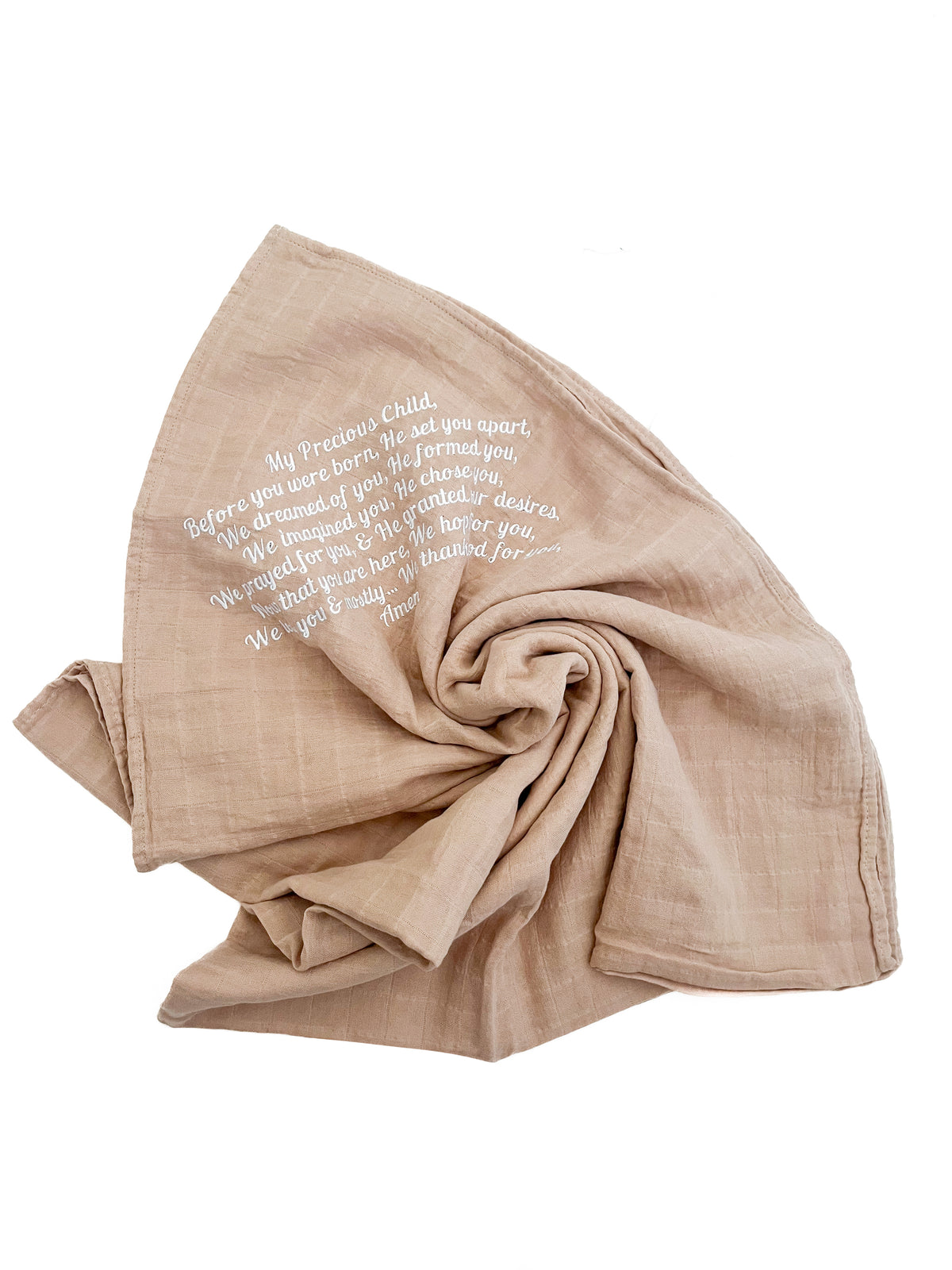 My Precious Child Embroidered Swaddle Blanket