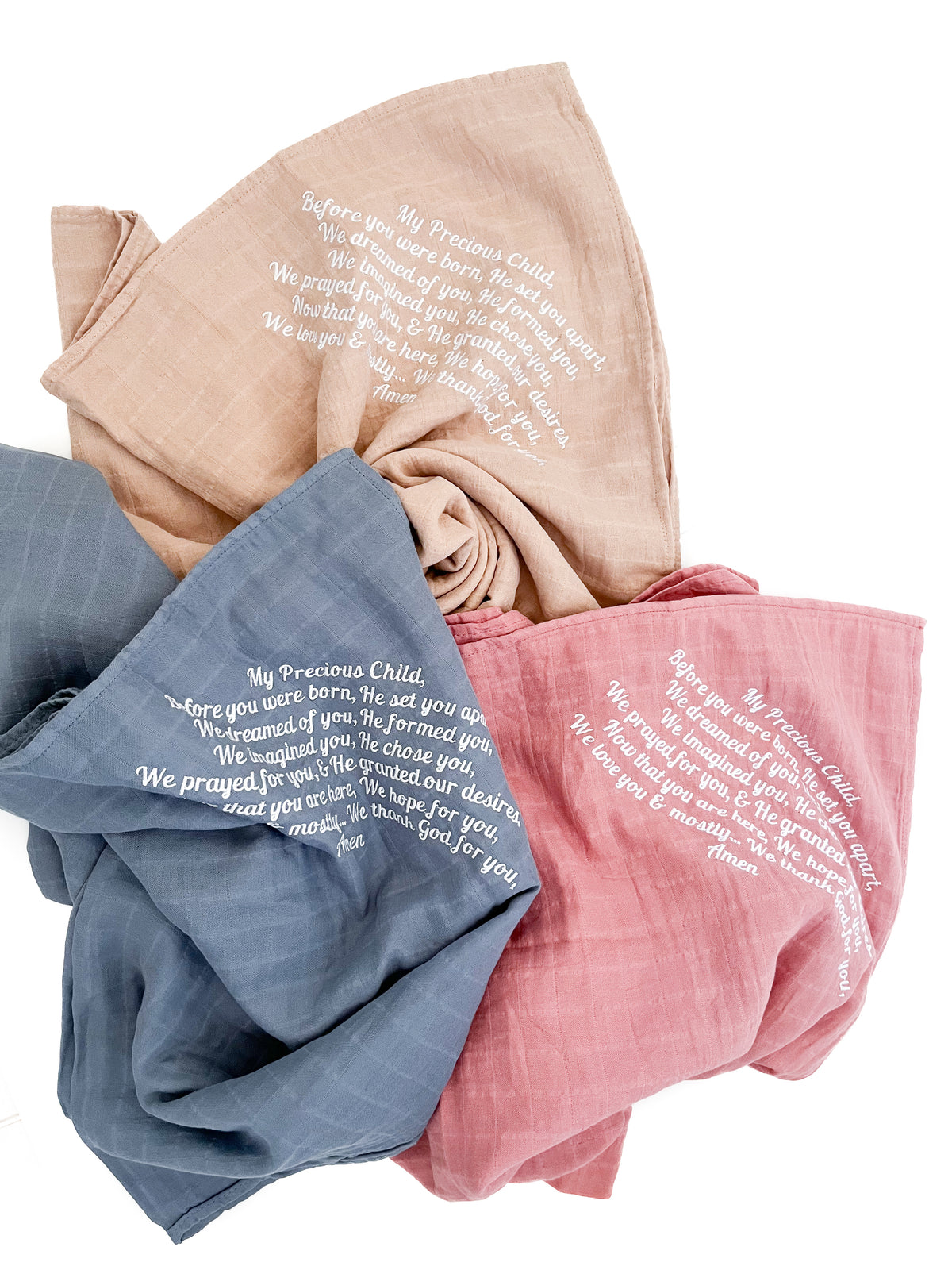 My Precious Child Embroidered Swaddle Blanket