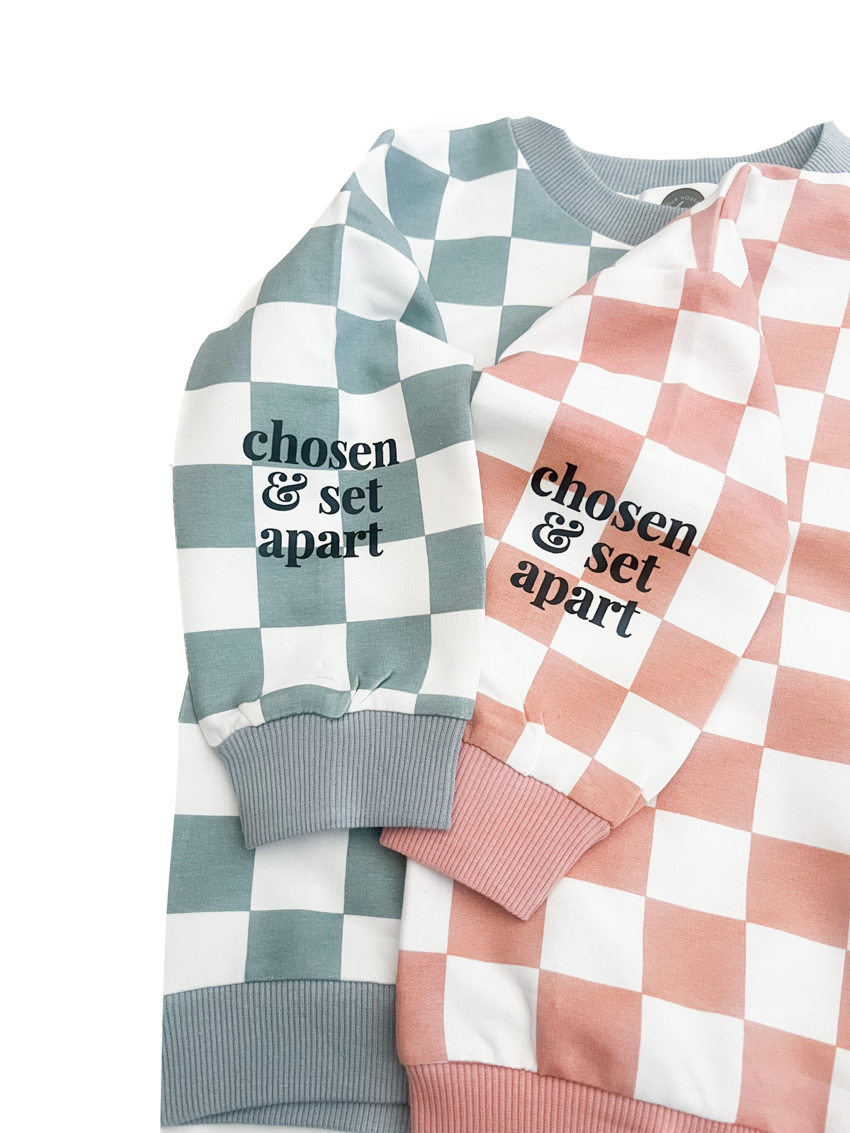 Chosen & Set Apart Checker Crewneck Sweater