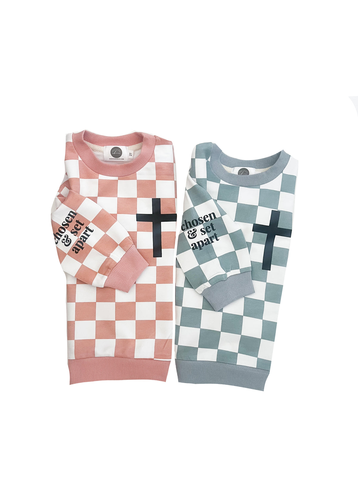 Chosen & Set Apart Checker Crewneck Sweater