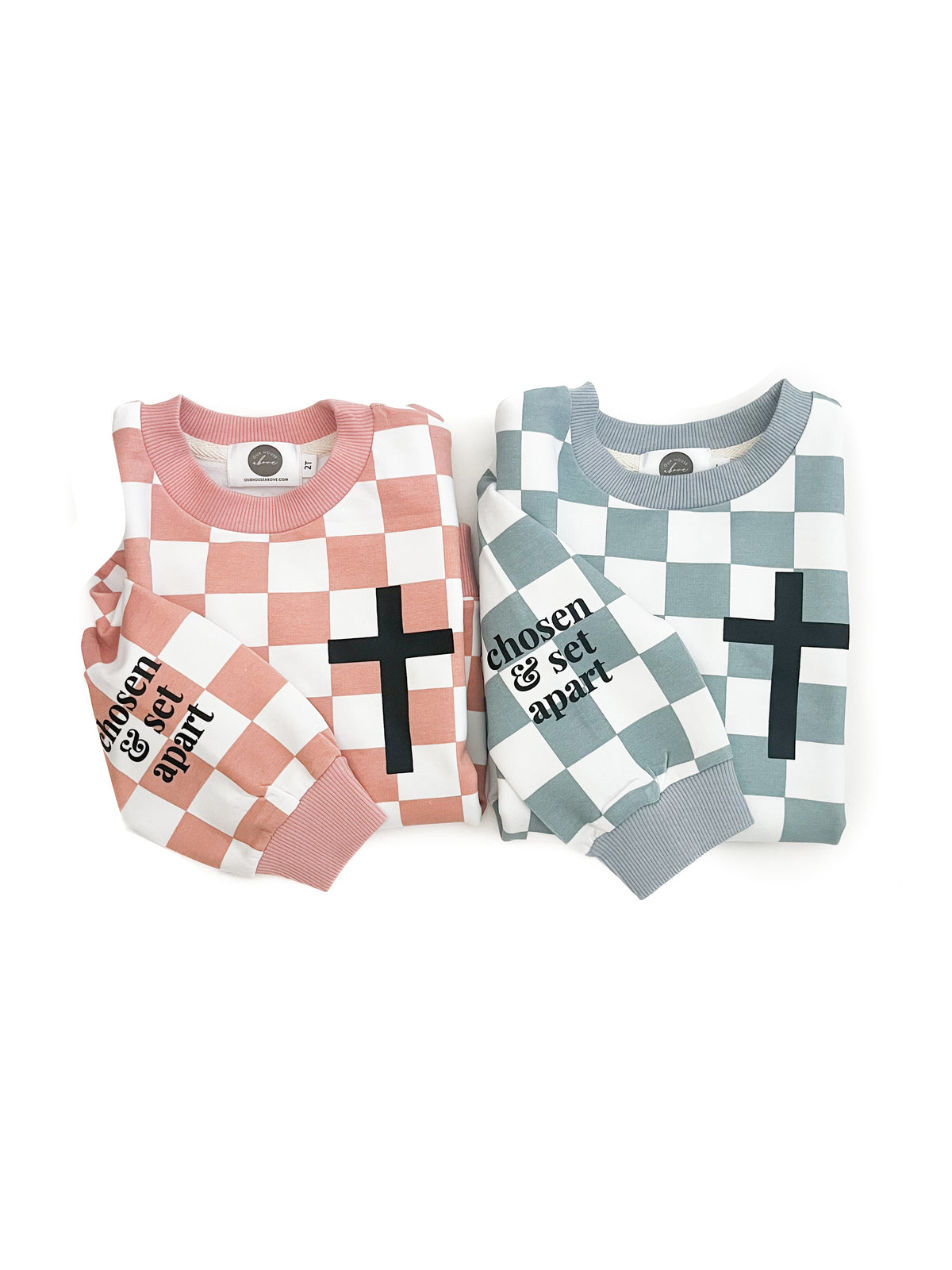 Chosen & Set Apart Checker Crewneck Sweater