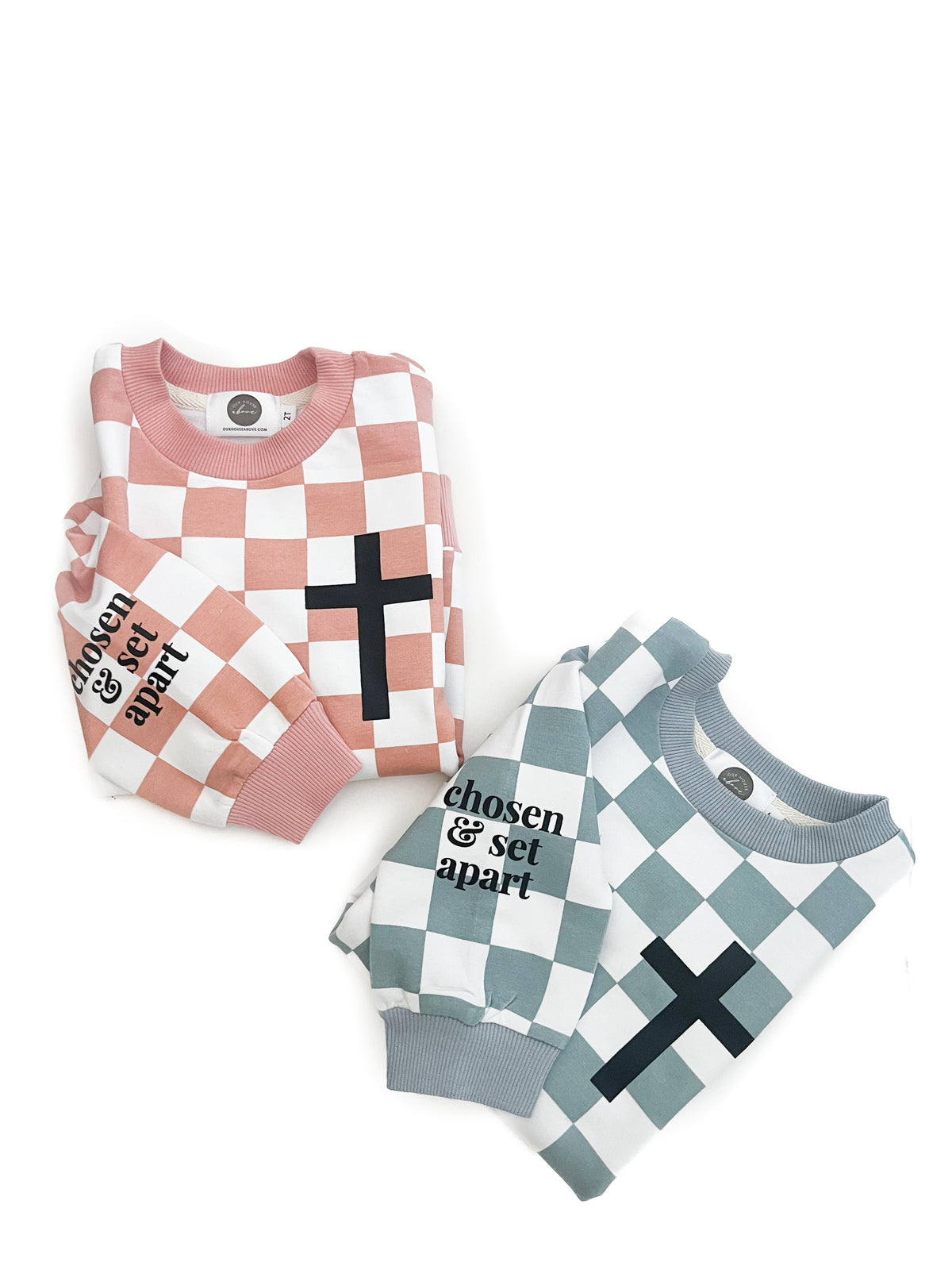 Chosen & Set Apart Checker Crewneck Sweater