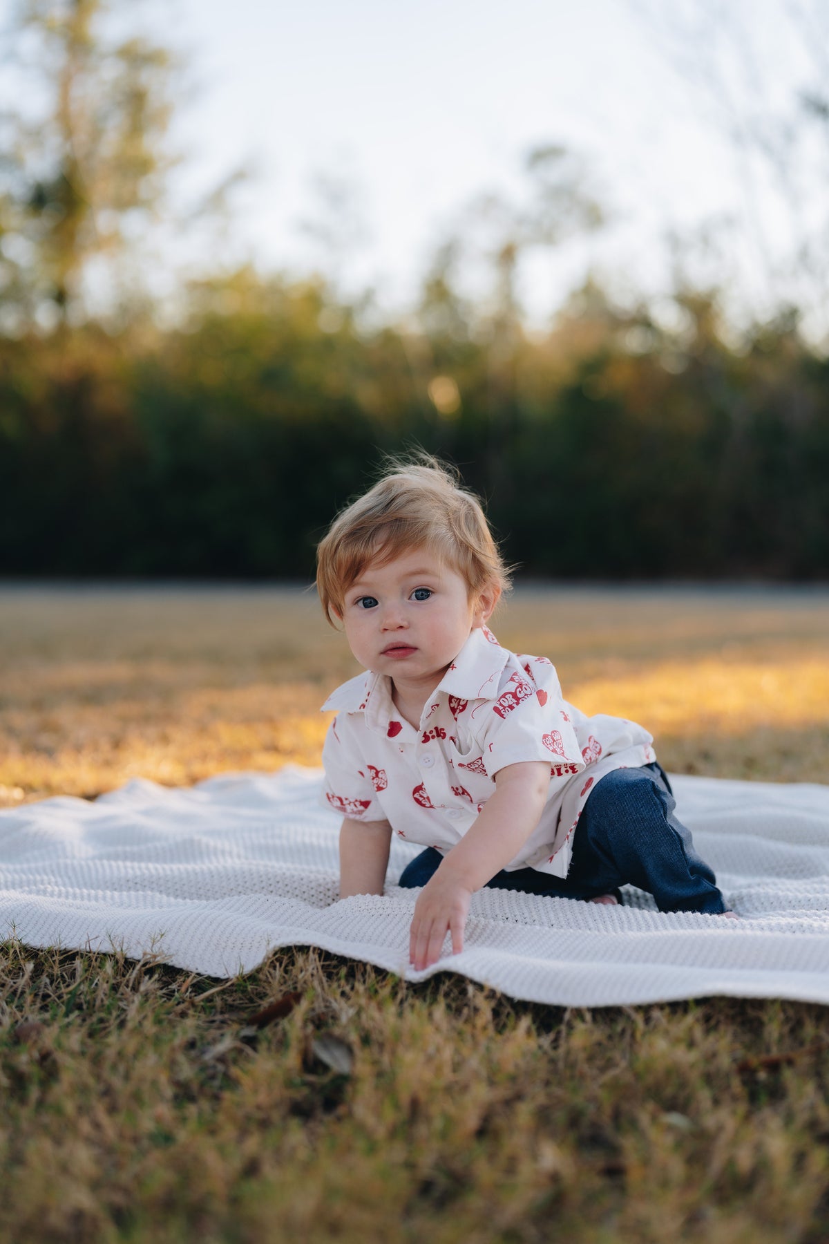For God So Loves Me Collared Shirt