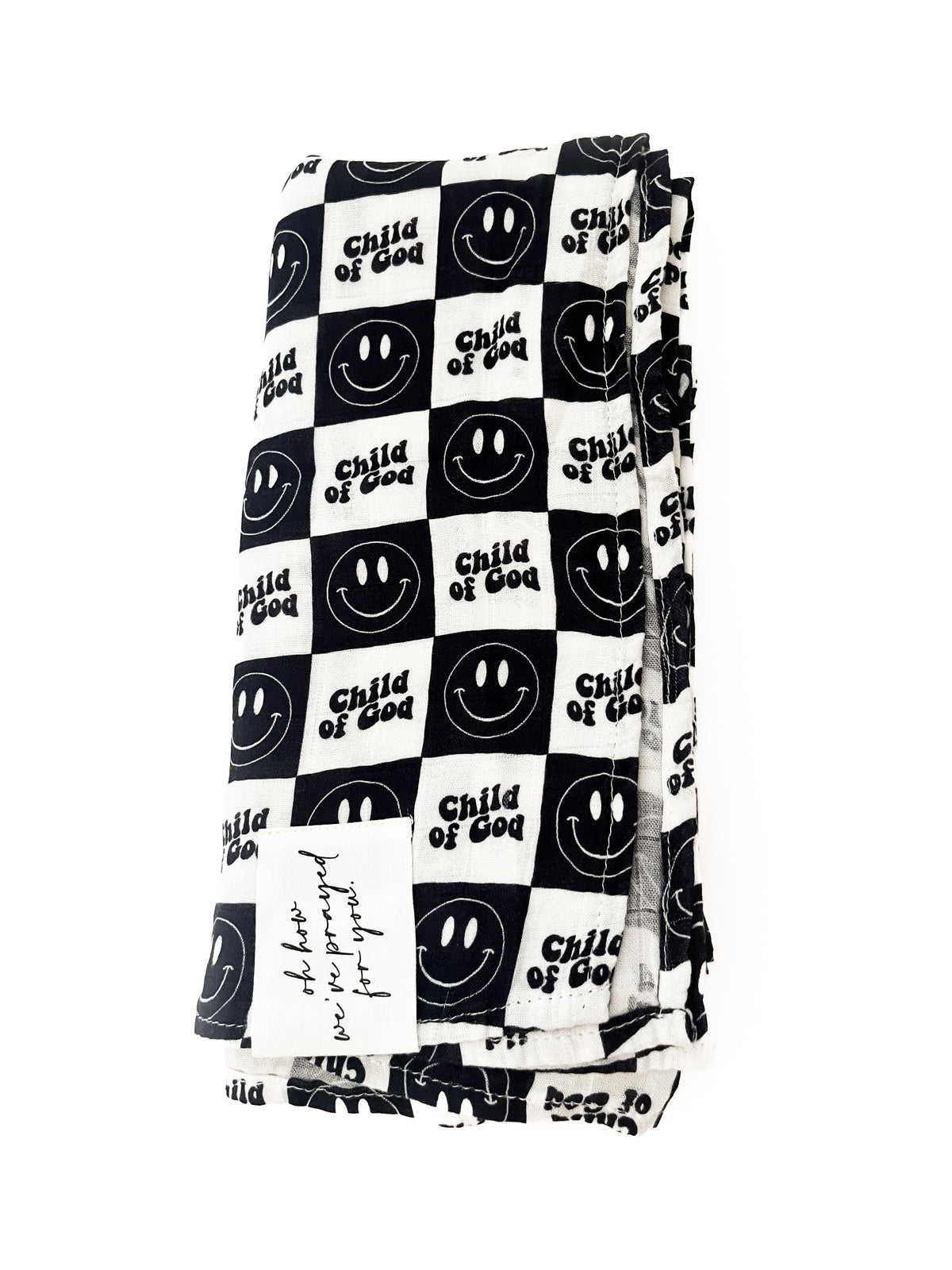 Child of God Smiley Swaddle Blanket