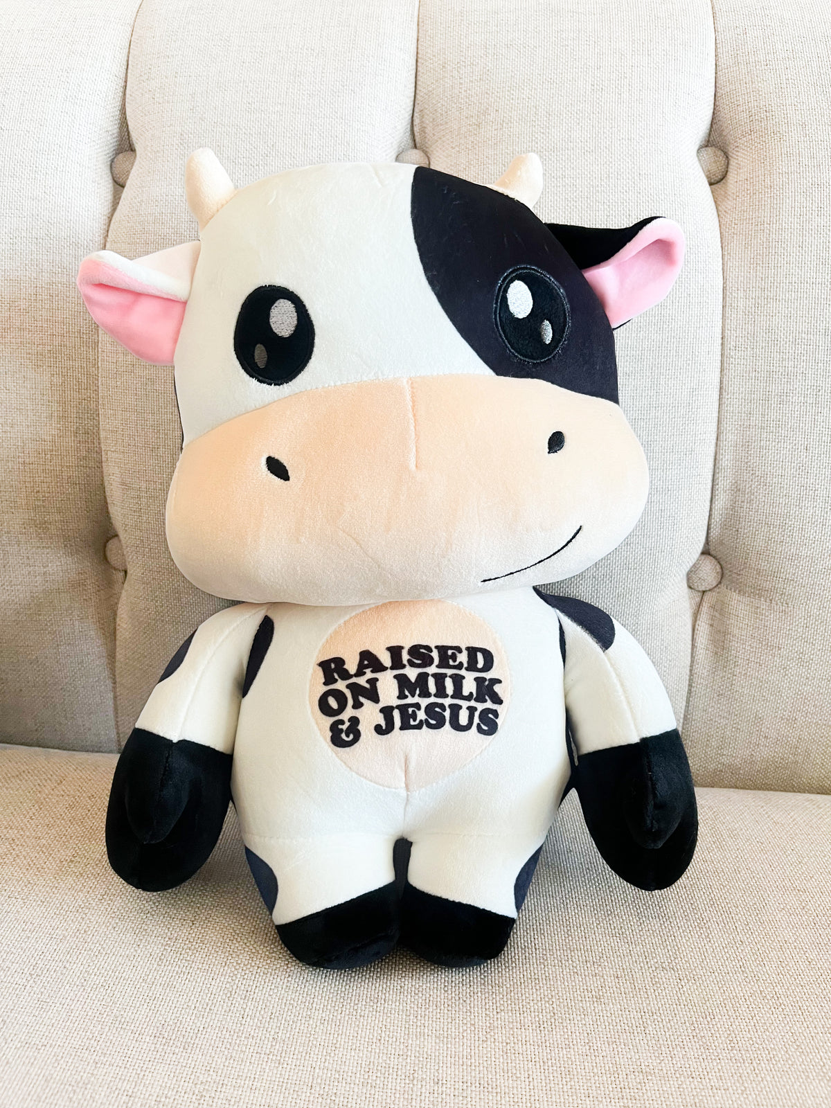 Raised on Milk & Jesus Cow Stuffy