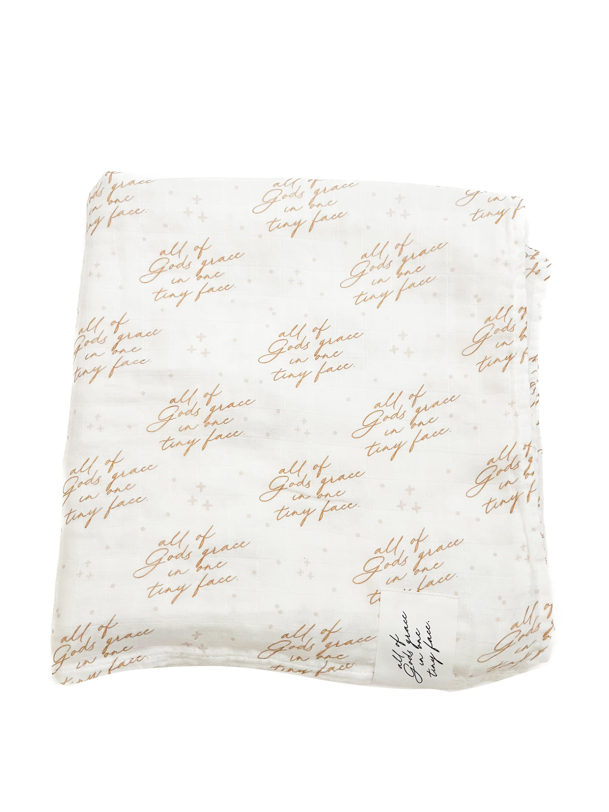 All of Gods Grace in One Tiny Face Swaddle Blanket