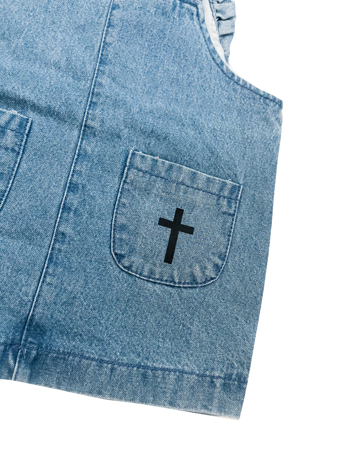 Can't Nobody Love You Like Jesus Denim Heart Dress