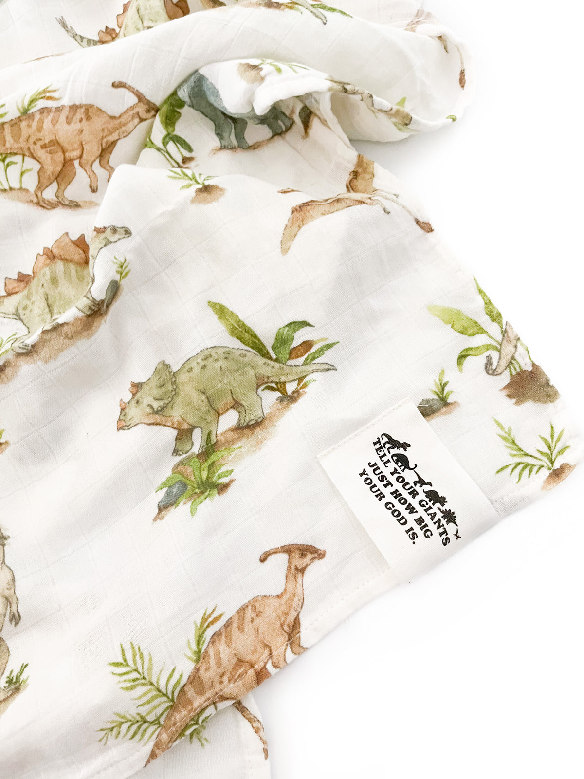 Tell Your Giants Dinosaur Swaddle Blanket