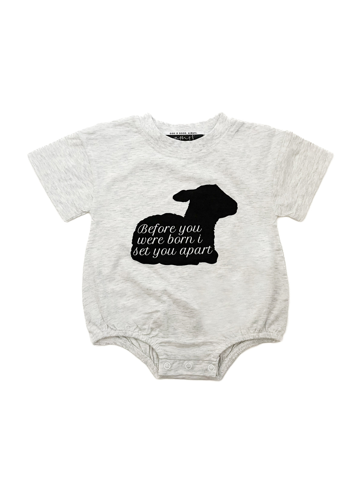 Before You Were Born Lamb Bubble Bodysuit