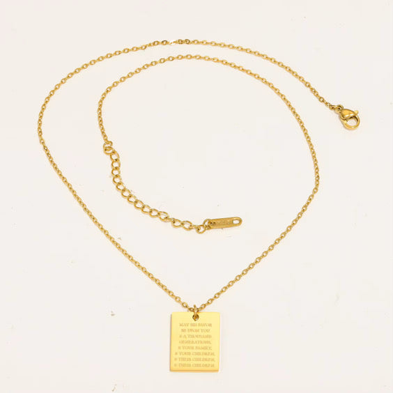 May His Favor Charm Necklace