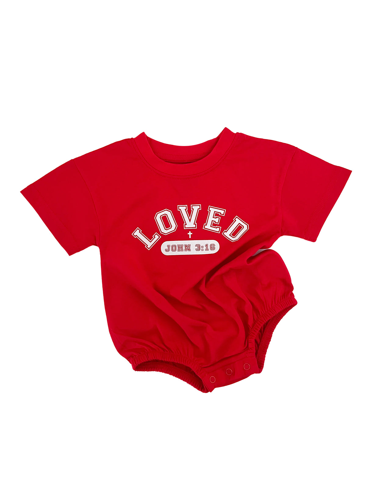 John 3:16 Loved Bubble Bodysuit