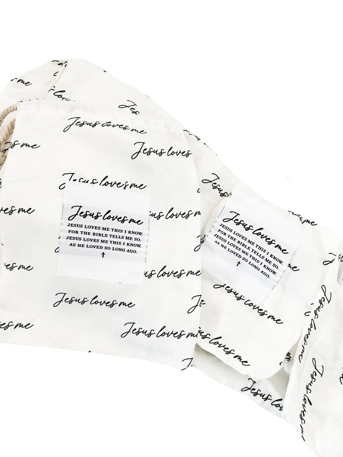 Jesus Loves Me Crib & Changing Pad Sheet Set