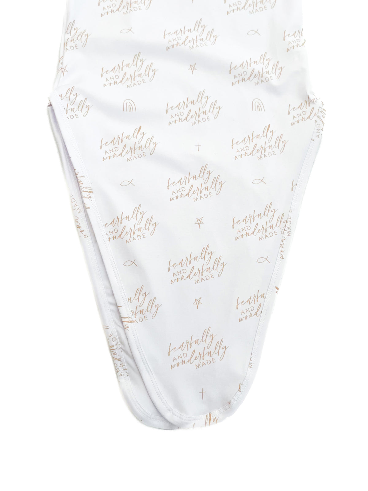 Fearfully and Wonderfully Made All Over Print Baby Sleeper & Matching Beanie