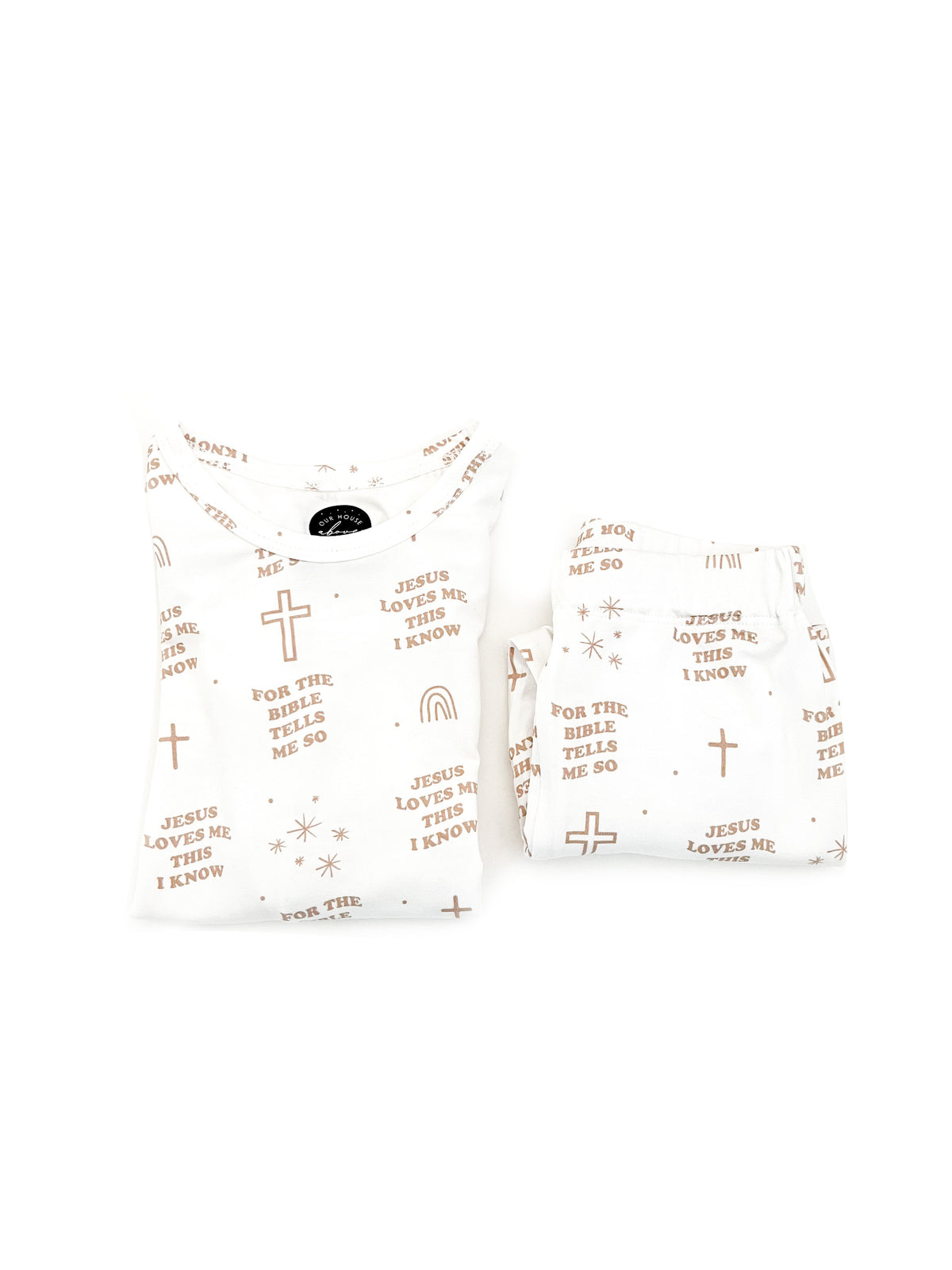 Jesus Loves Me This I Know Bamboo PJ 2 Piece Set