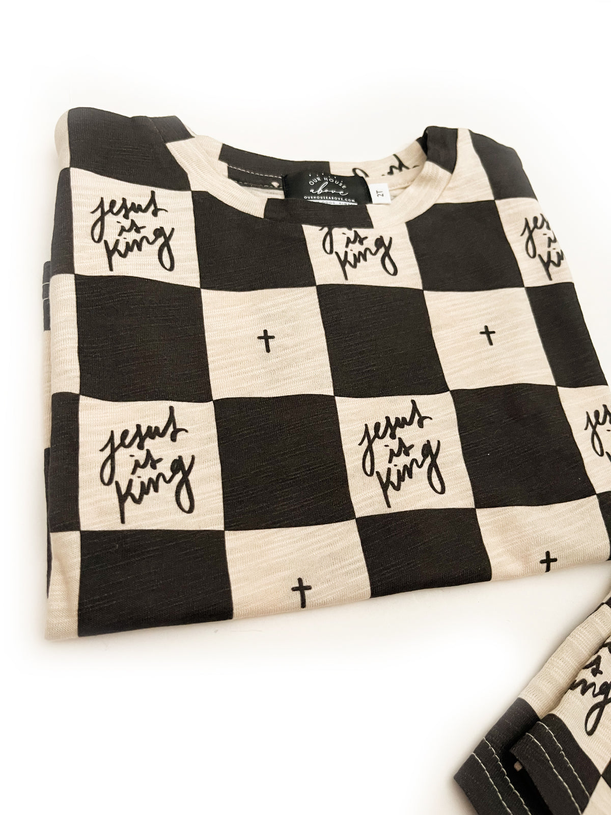 Jesus is King Checker Shorts & Tee Set