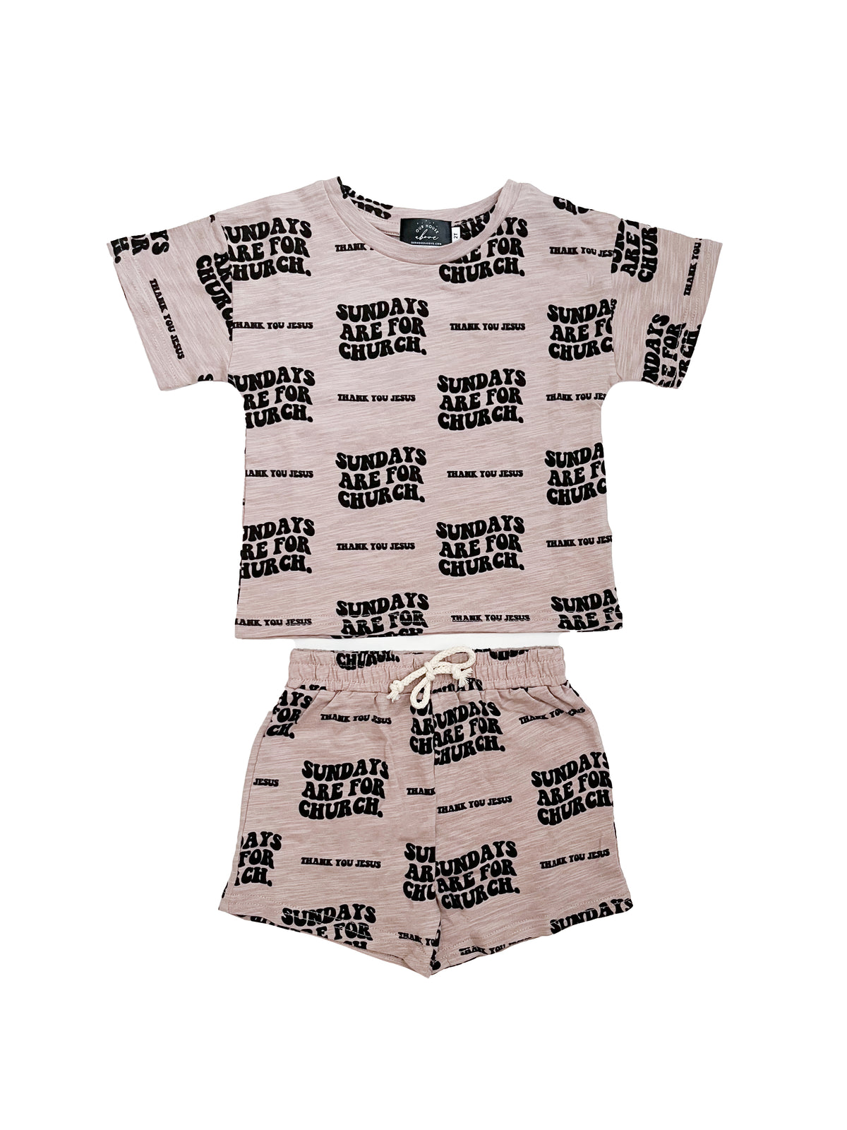 Sundays Are For Church Shorts & Tee Set