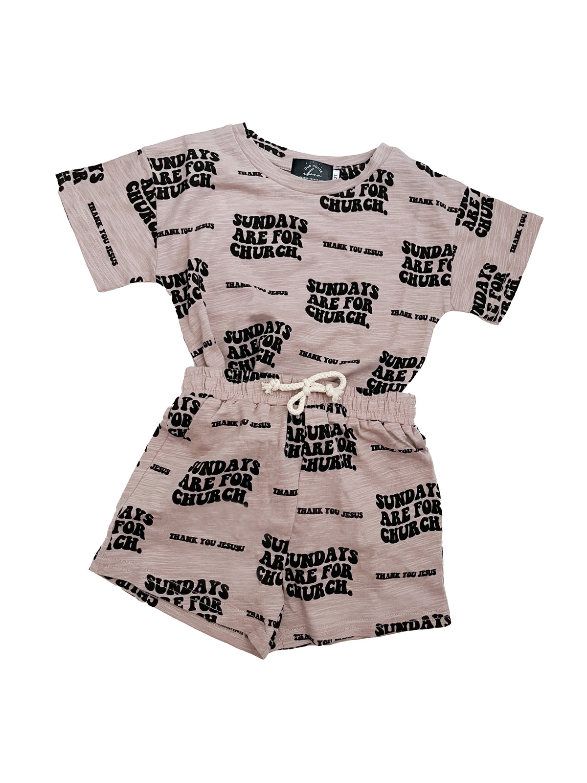 Sundays Are For Church Shorts & Tee Set