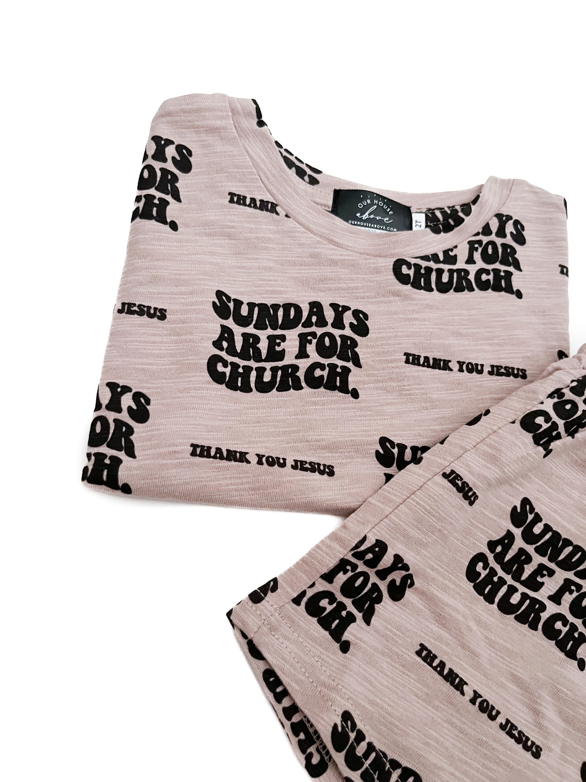 Sundays Are For Church Shorts & Tee Set