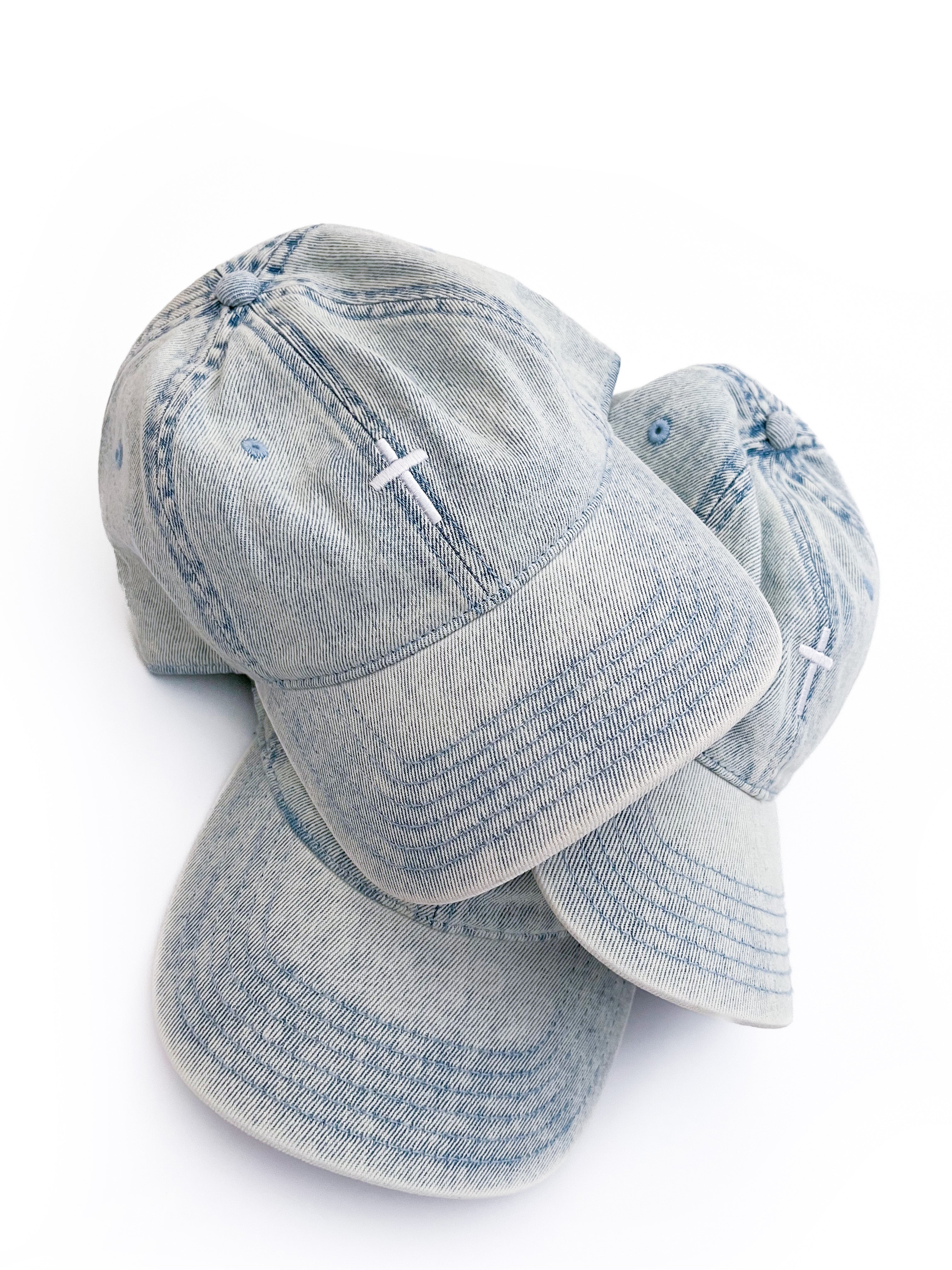 Cross Denim Hat – OUR HOUSE ABOVE