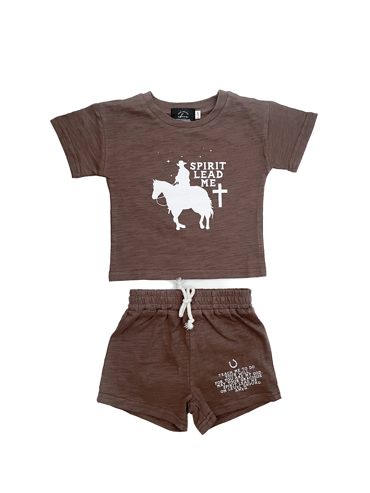 Spirit Lead Me Cowboy Shorts & Tee Set