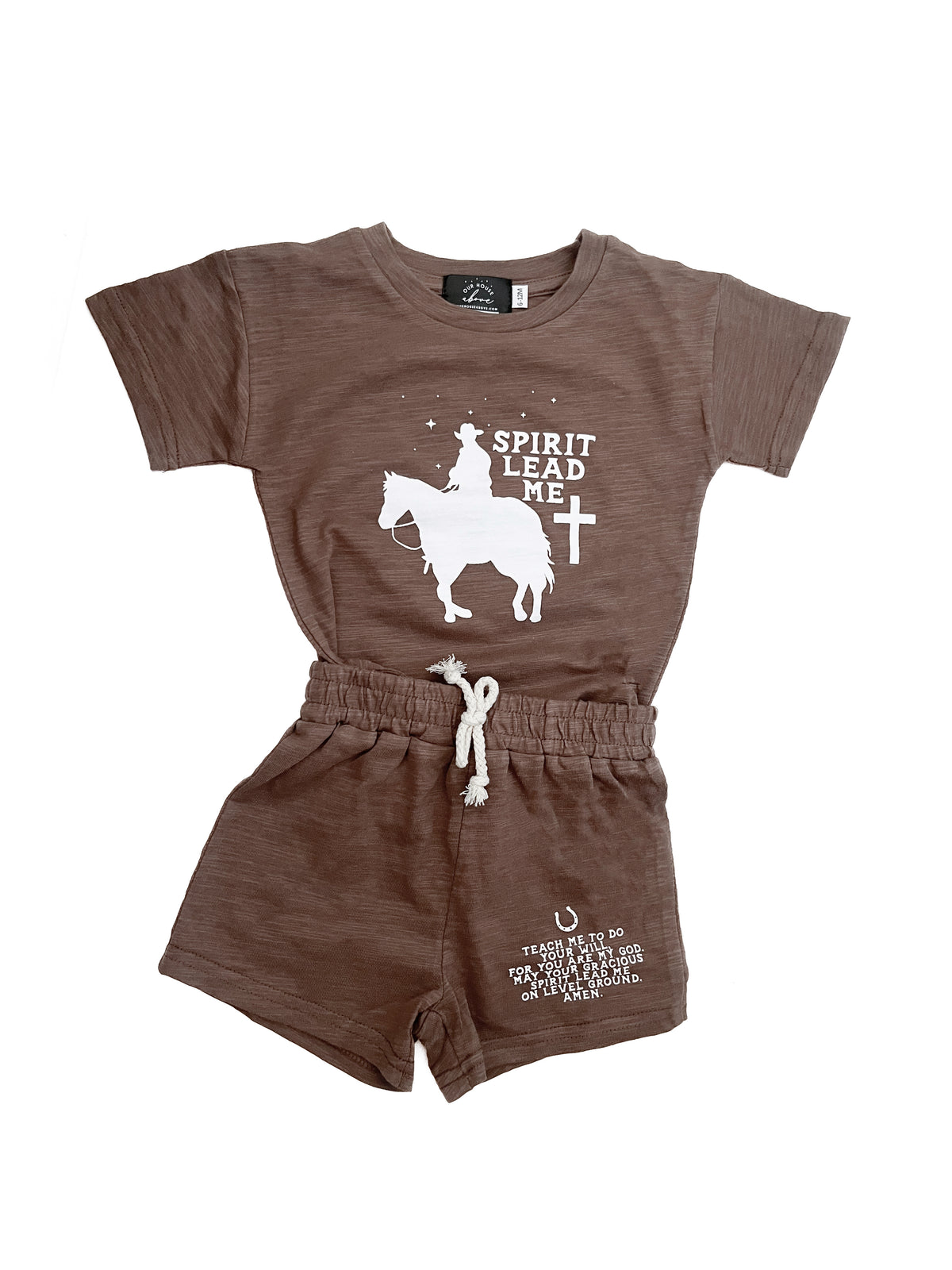 Spirit Lead Me Cowboy Shorts & Tee Set