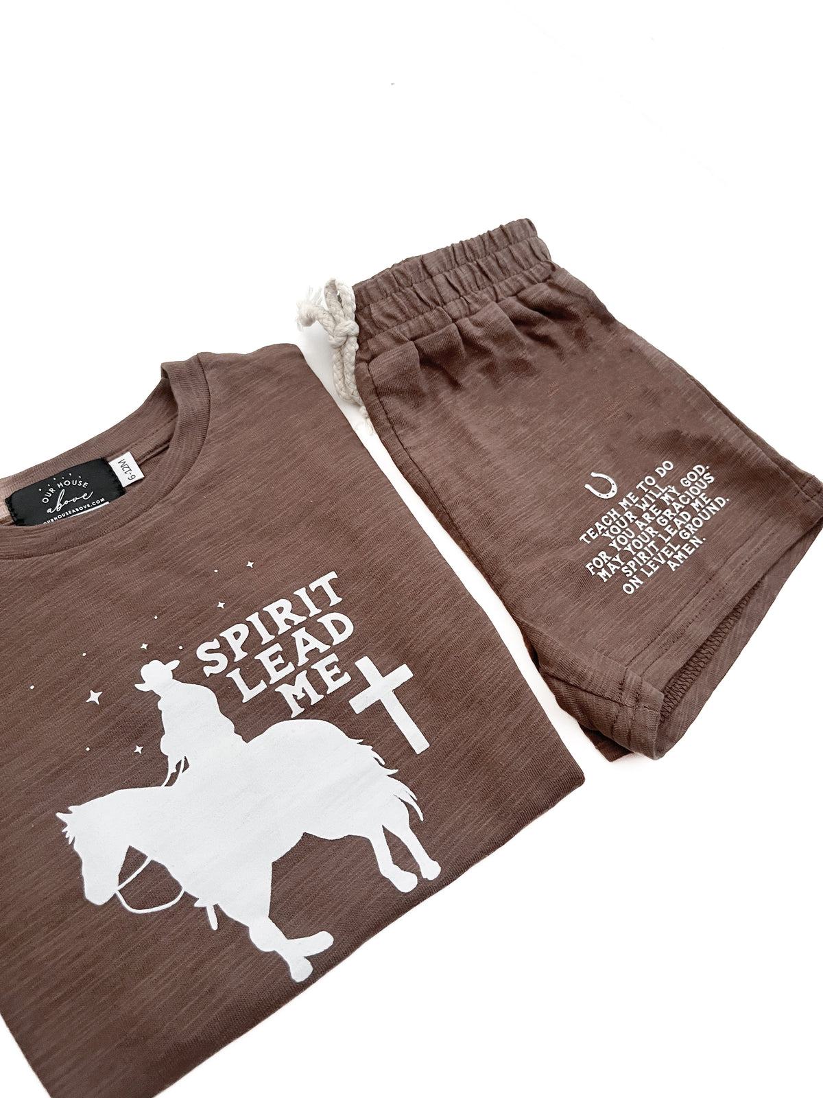 Spirit Lead Me Cowboy Shorts & Tee Set