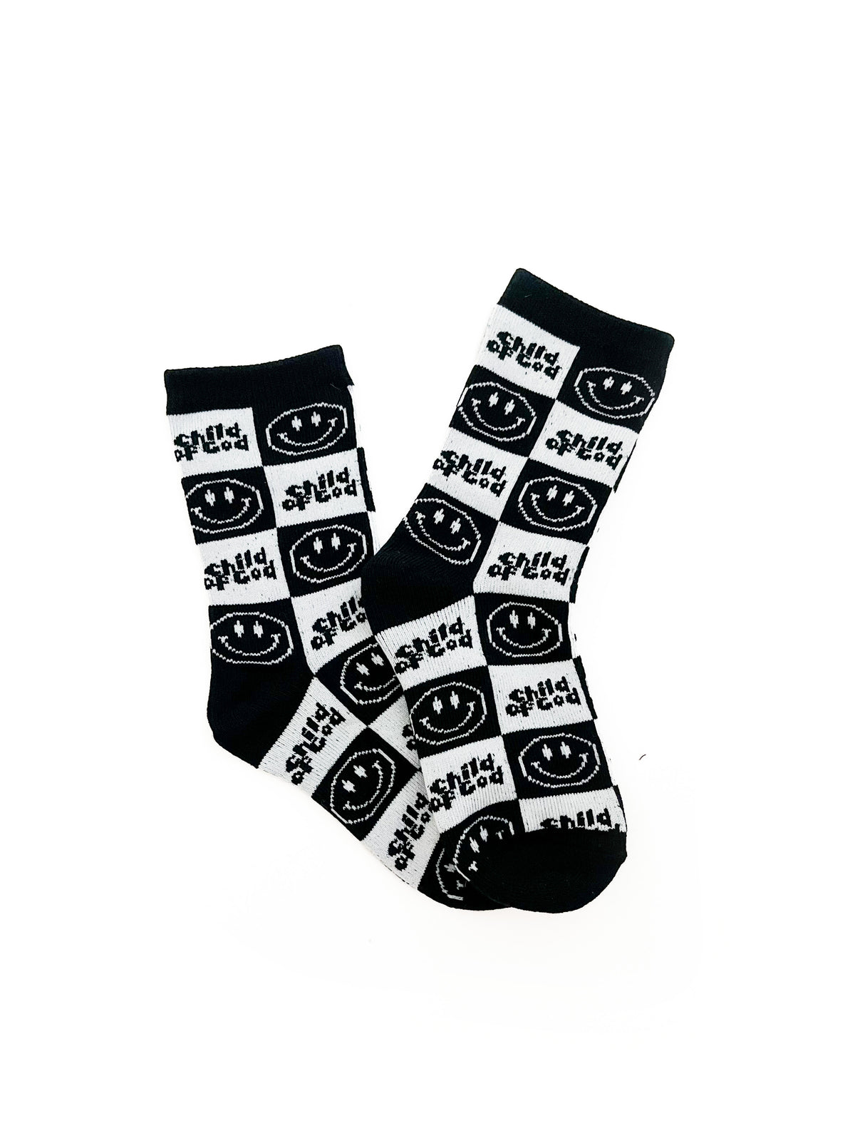 Child Of God Checker Matching Socks