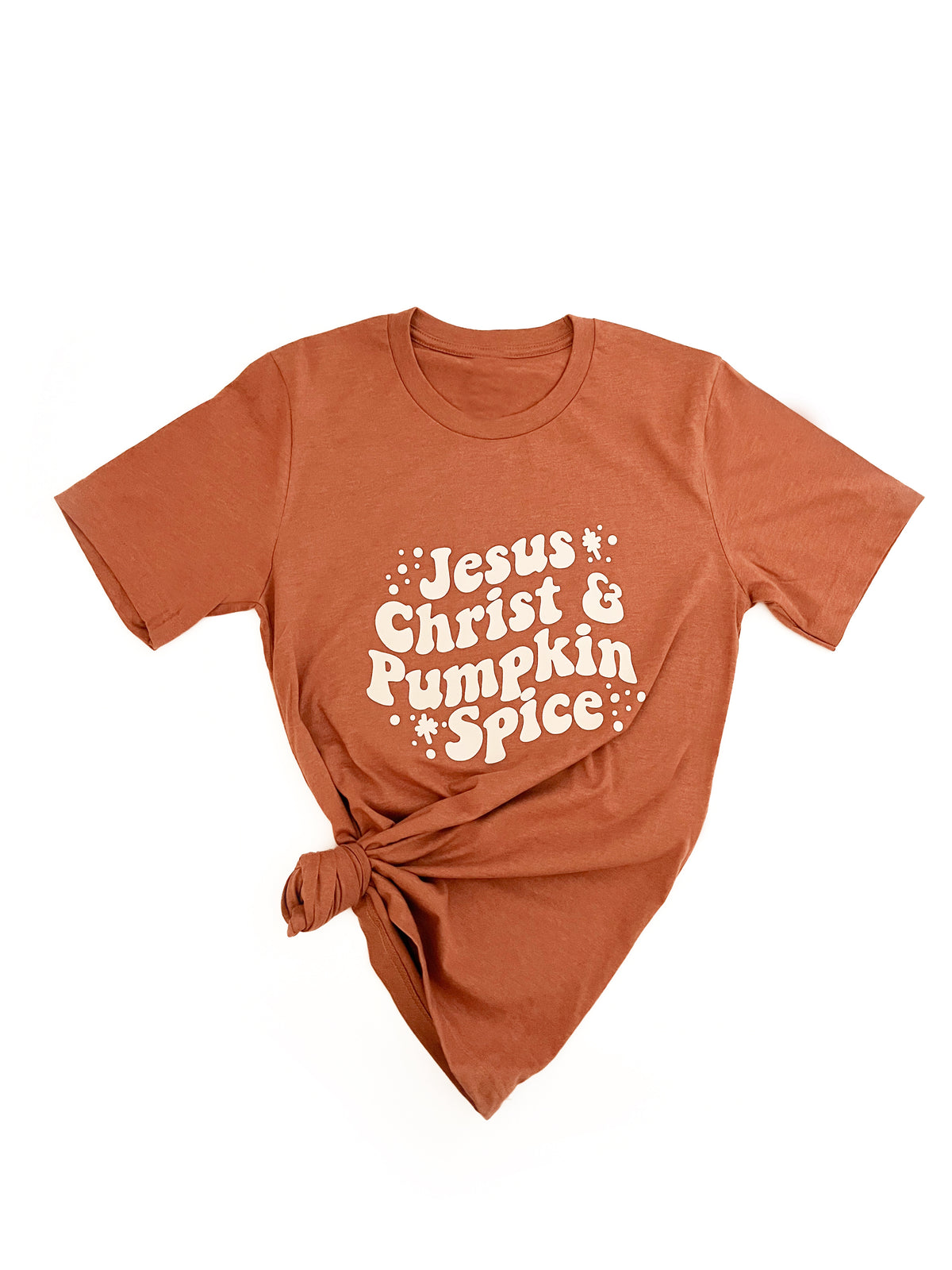 Jesus Christ & Pumpkin Spice Adult Tee