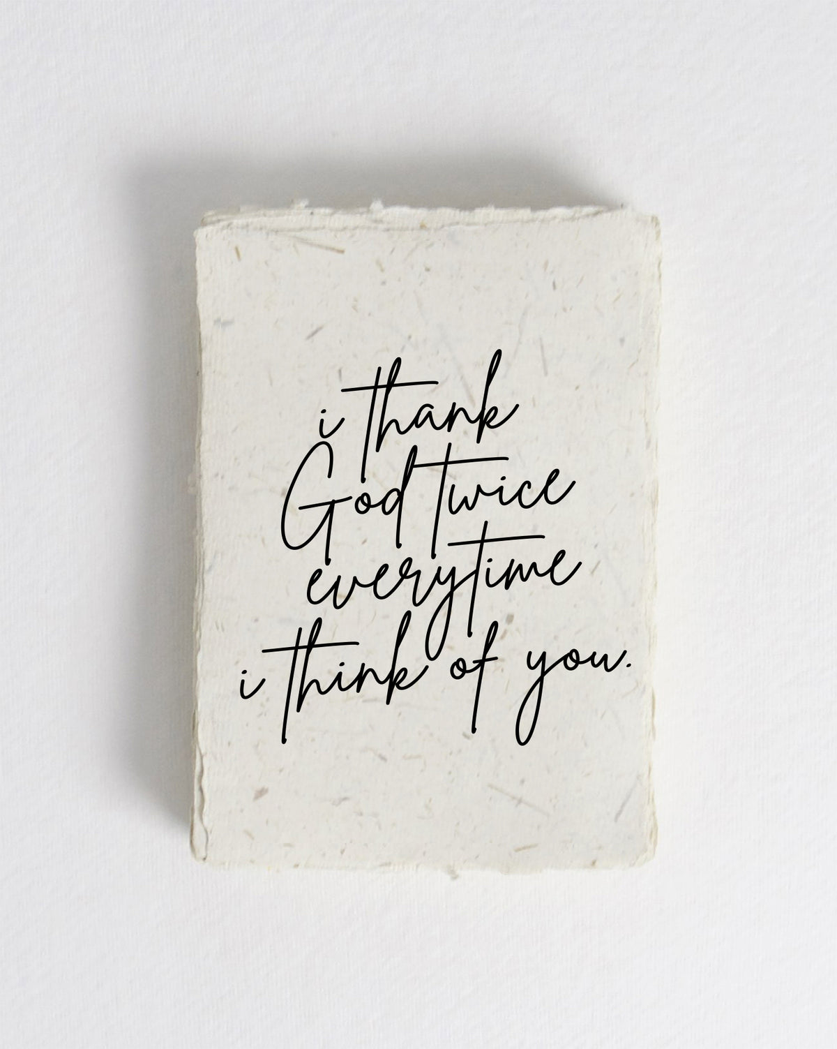 I Thank God Twice Cotton Print