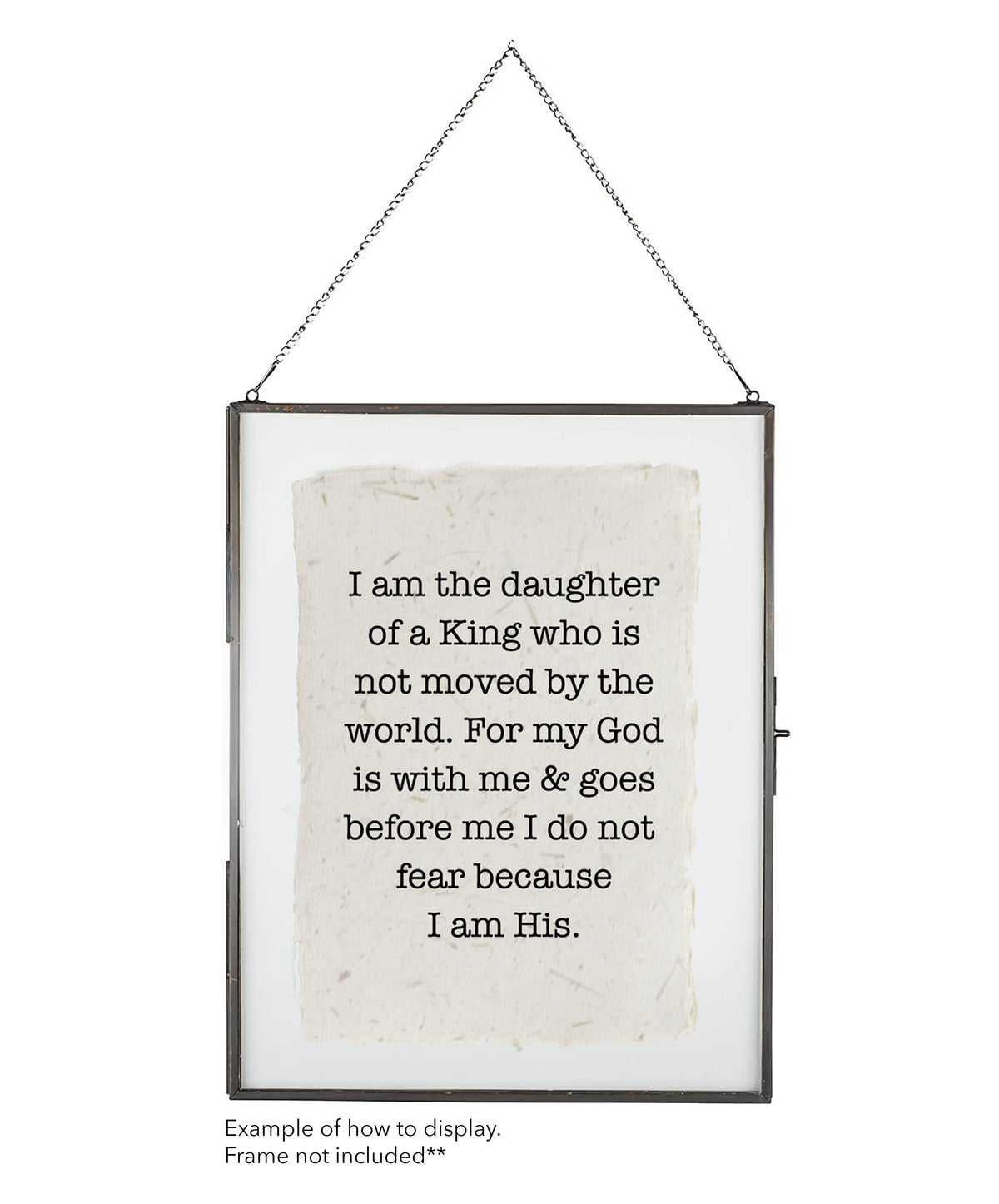 I Am The Daughter Of A King Cotton Print