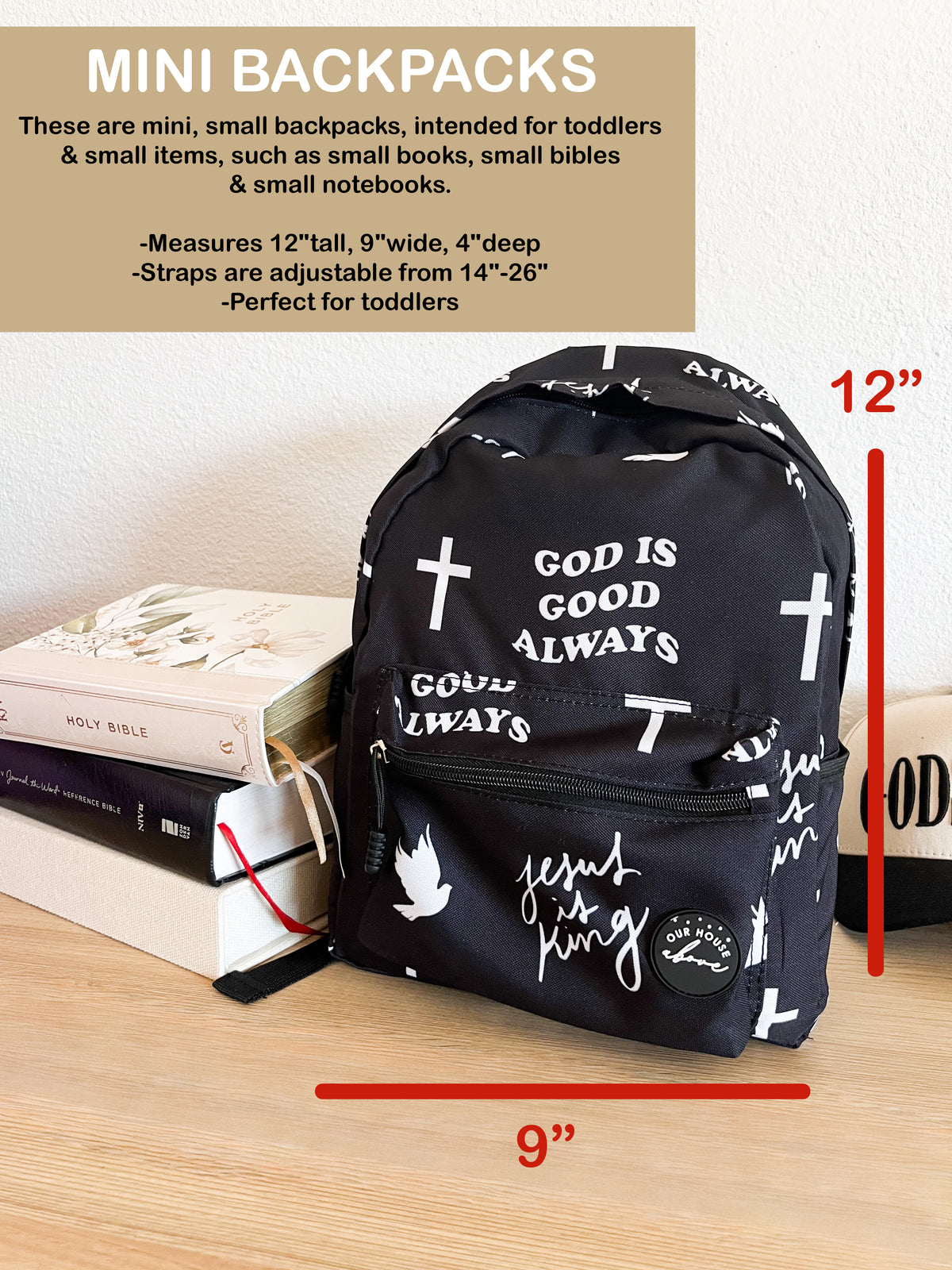 Jesus is King Mini Backpack