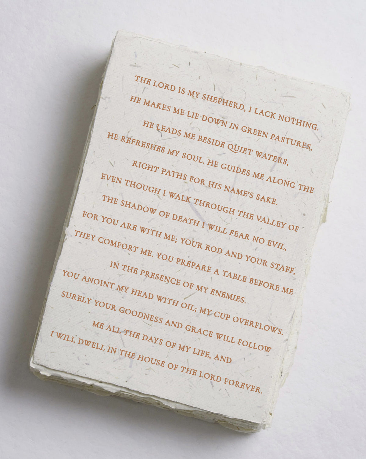 Psalm 23 Cotton Print