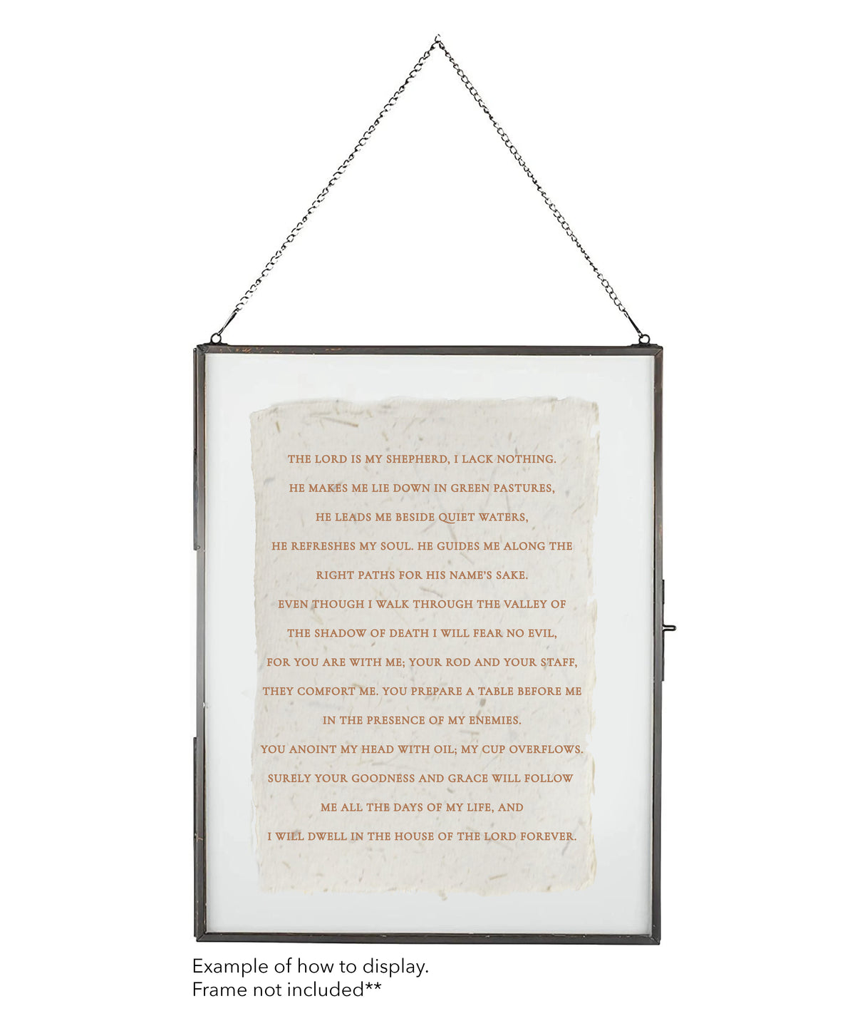 Psalm 23 Cotton Print