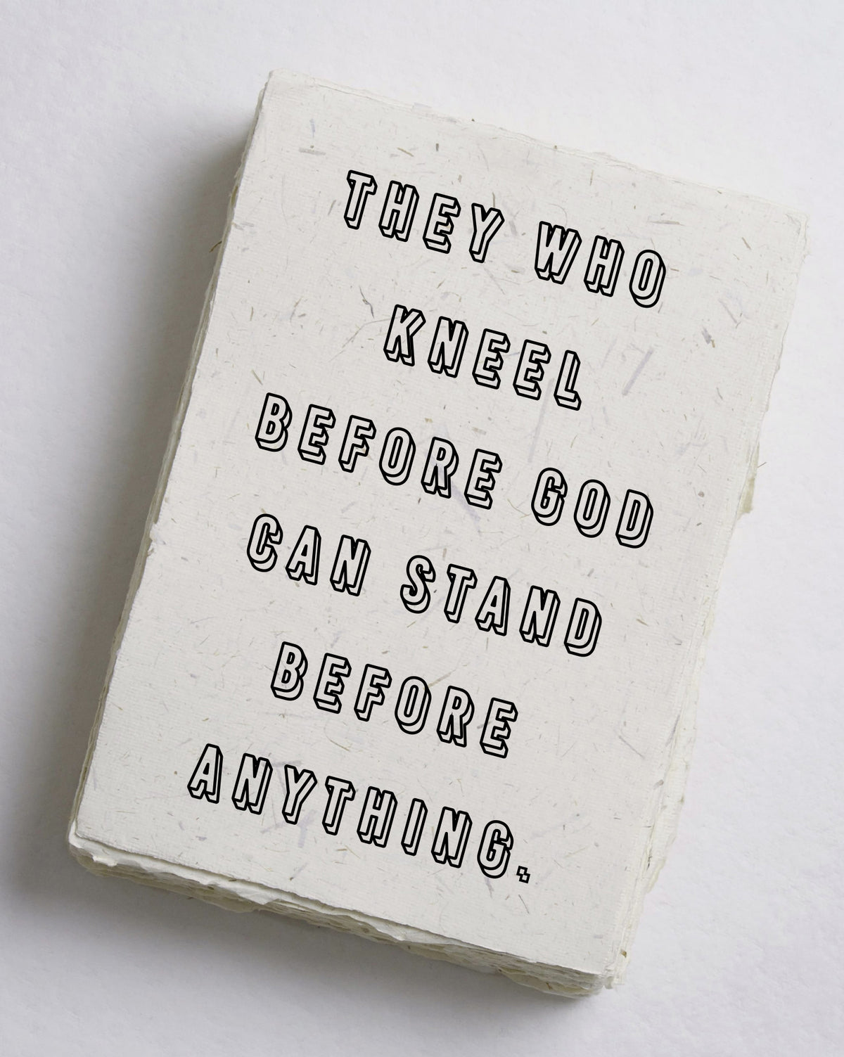 They Who Kneel Before God Cotton Print