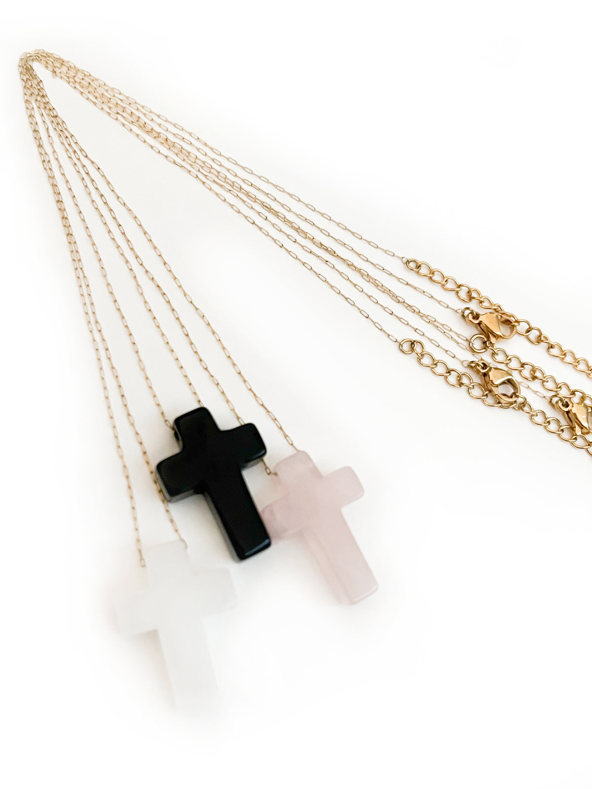 Stone Cross Necklace