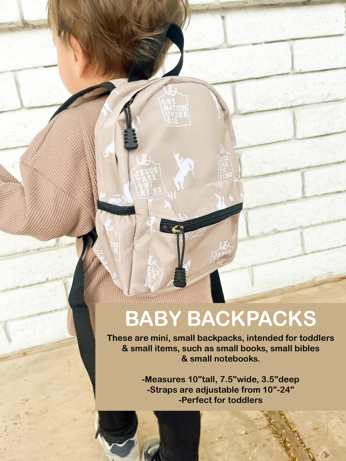 LAST CHANCE*** Jesus Take the Reins Baby Backpack