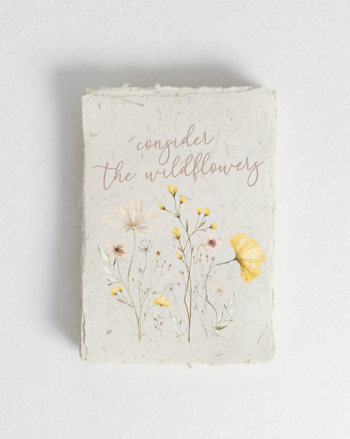 Consider The Wildflowers Cotton Print