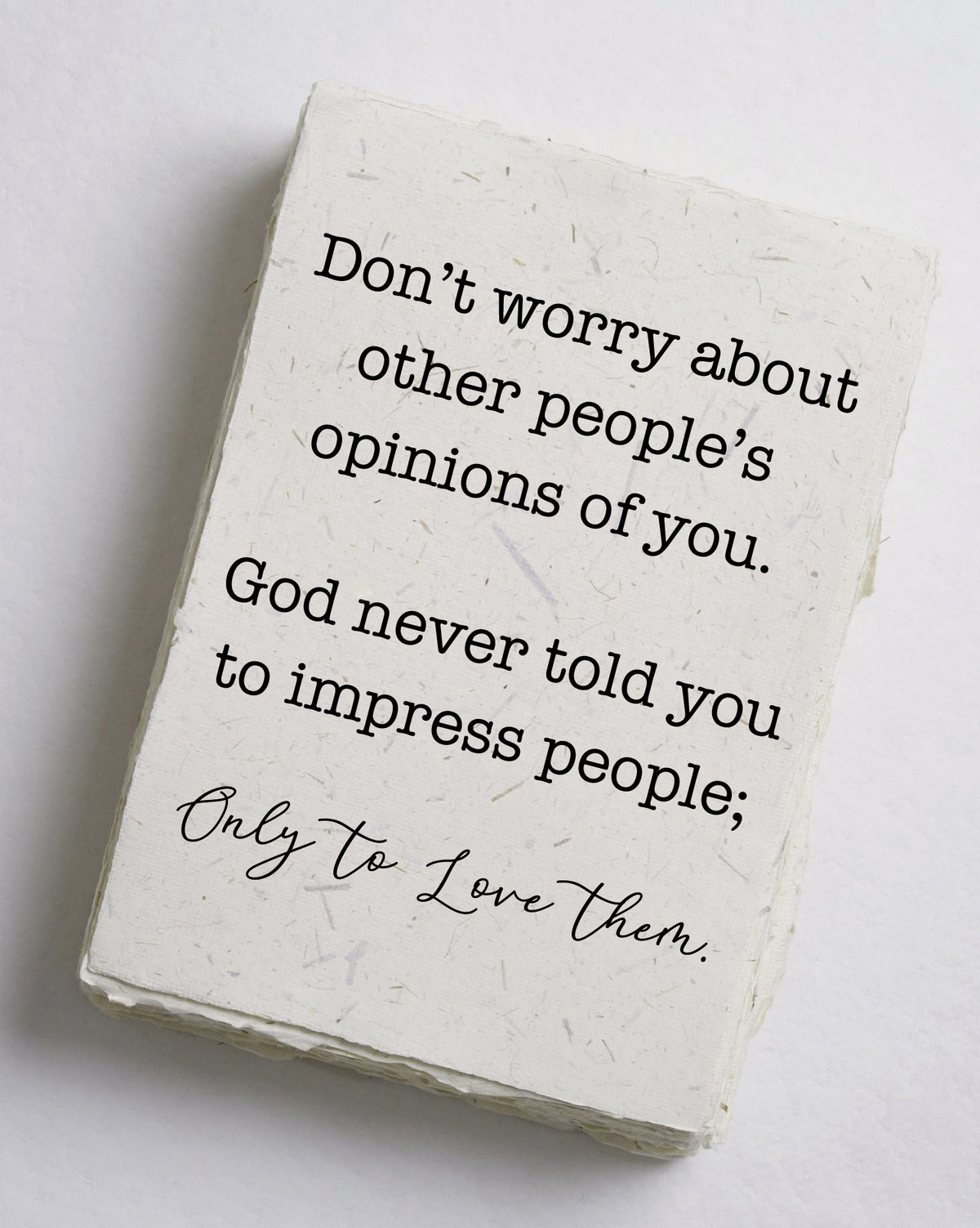 Don't Worry About Other People Cotton Print