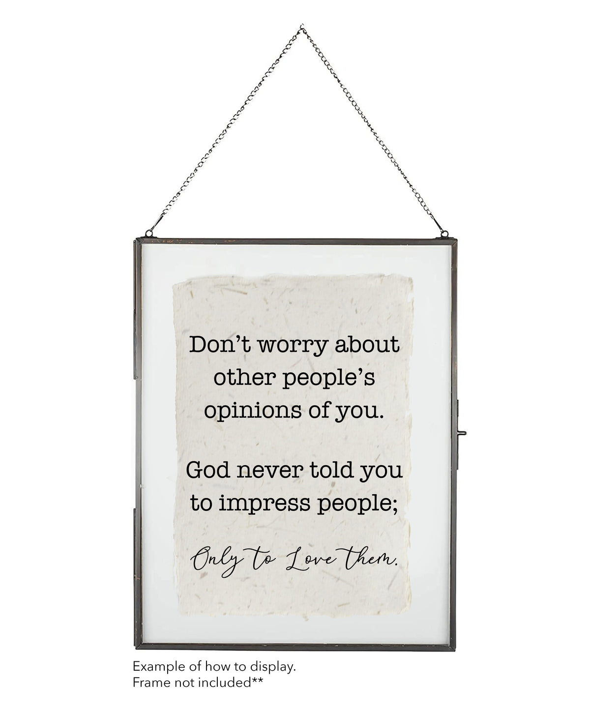 Don't Worry About Other People Cotton Print