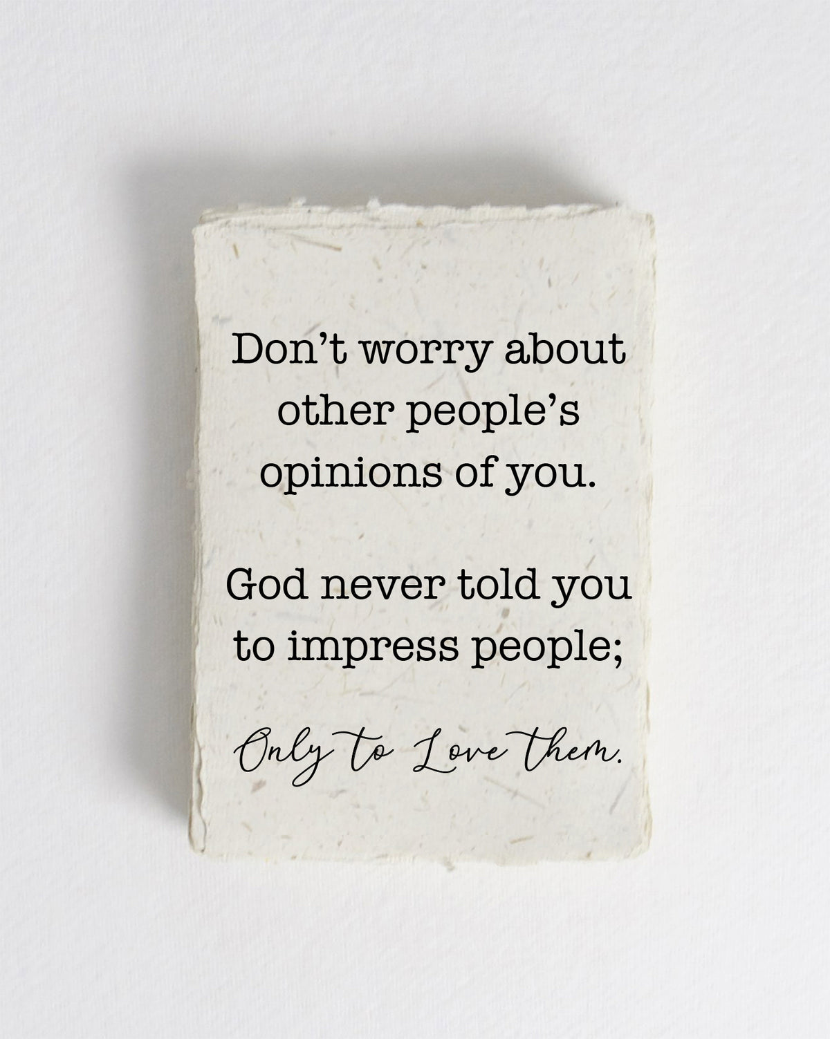 Don't Worry About Other People Cotton Print