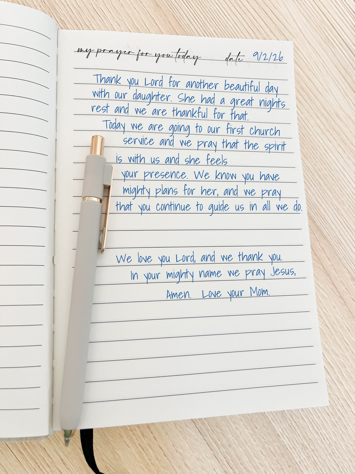 Oh How We've Prayed For You Daily Prayer Journal