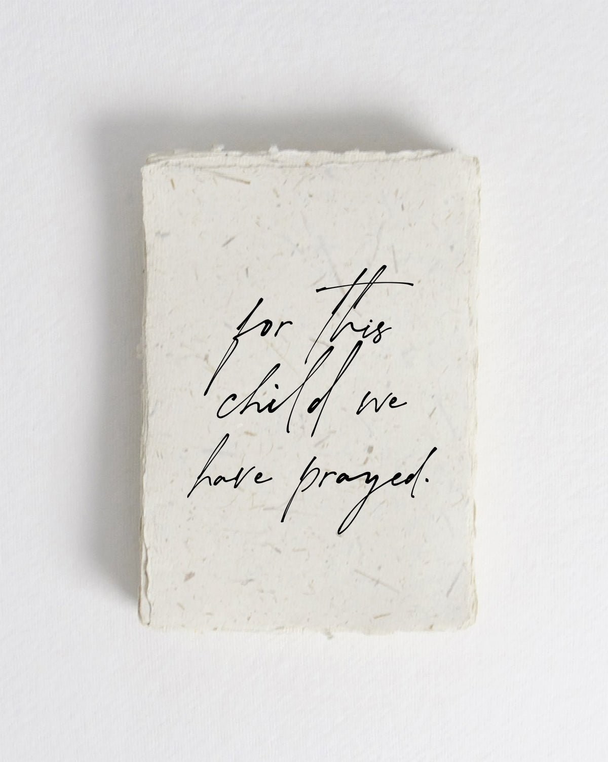 For This Child We Have Prayed Cotton Print