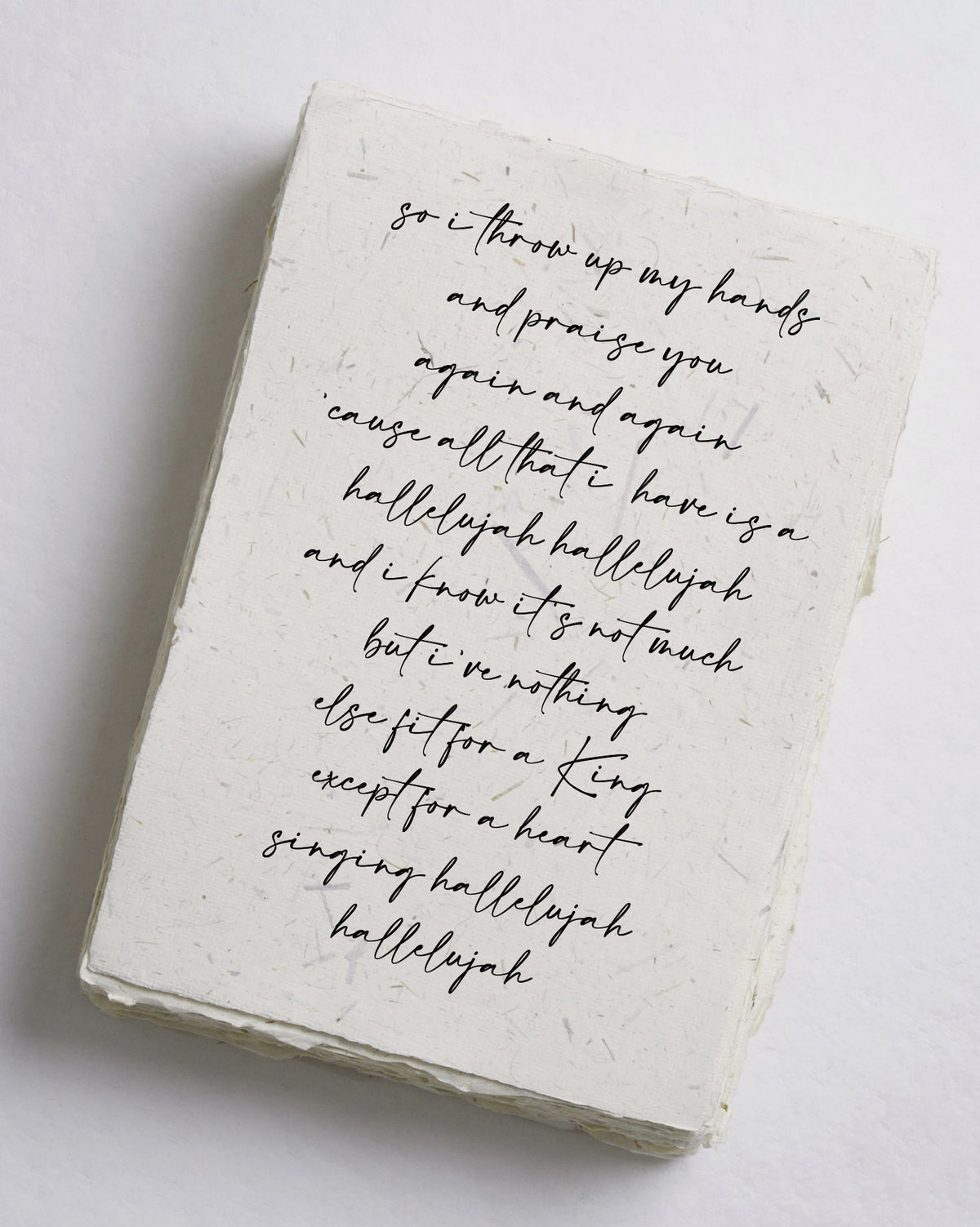 Gratitude Hallelujah Cotton Print