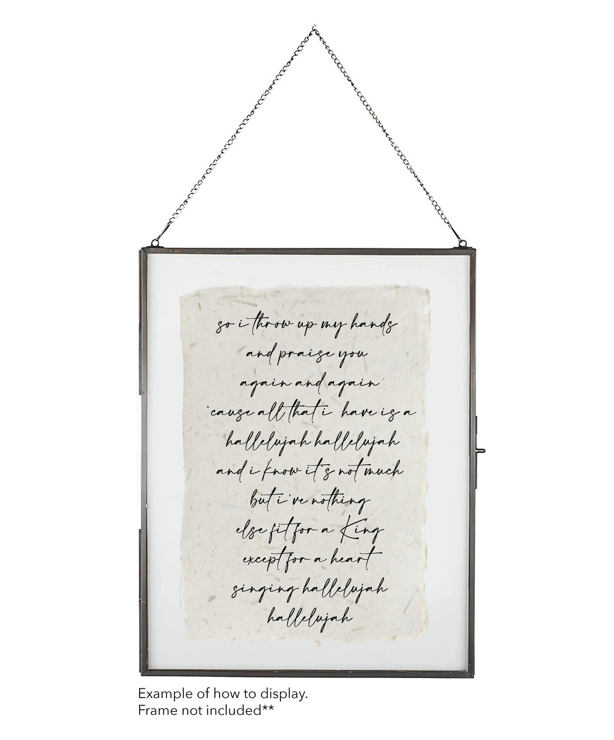 Gratitude Hallelujah Cotton Print