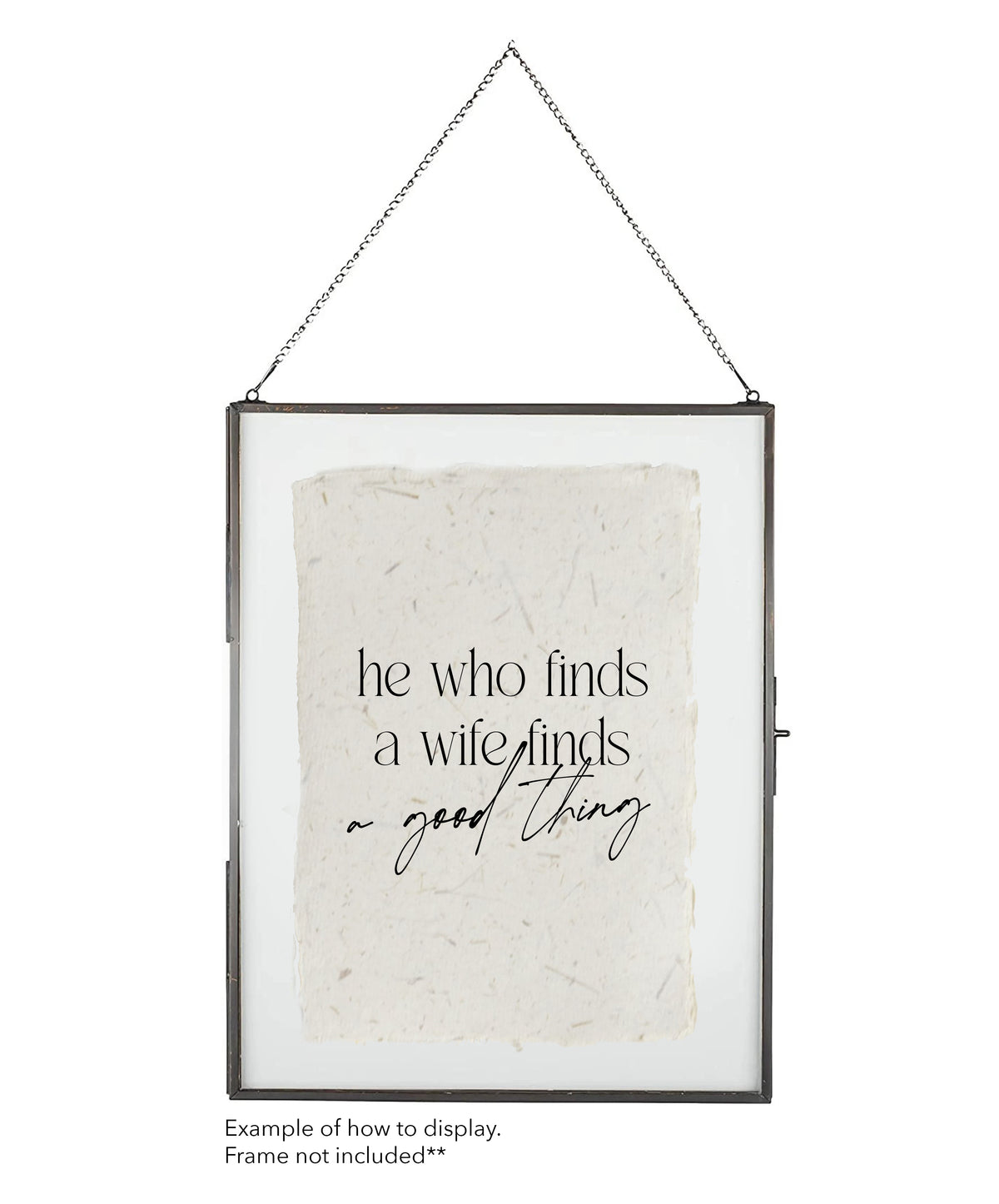 He Who Finds A Wife Cotton Print