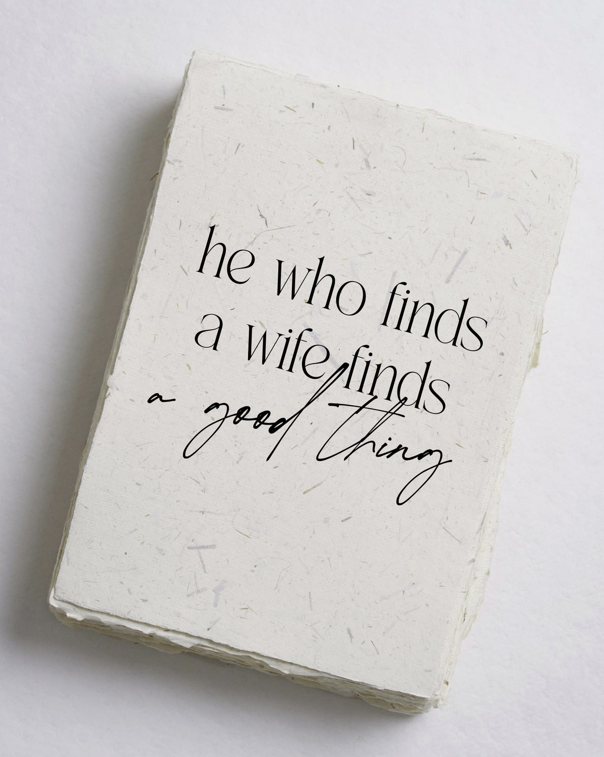 He Who Finds A Wife Cotton Print