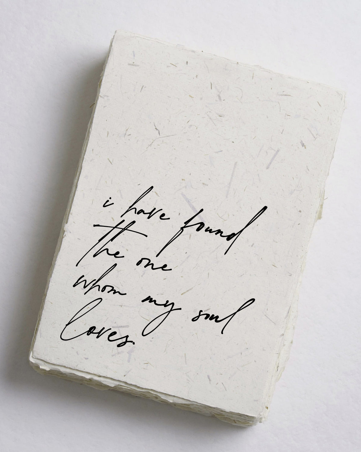 I Have Found The One Whom My Soul Loves Cotton Print